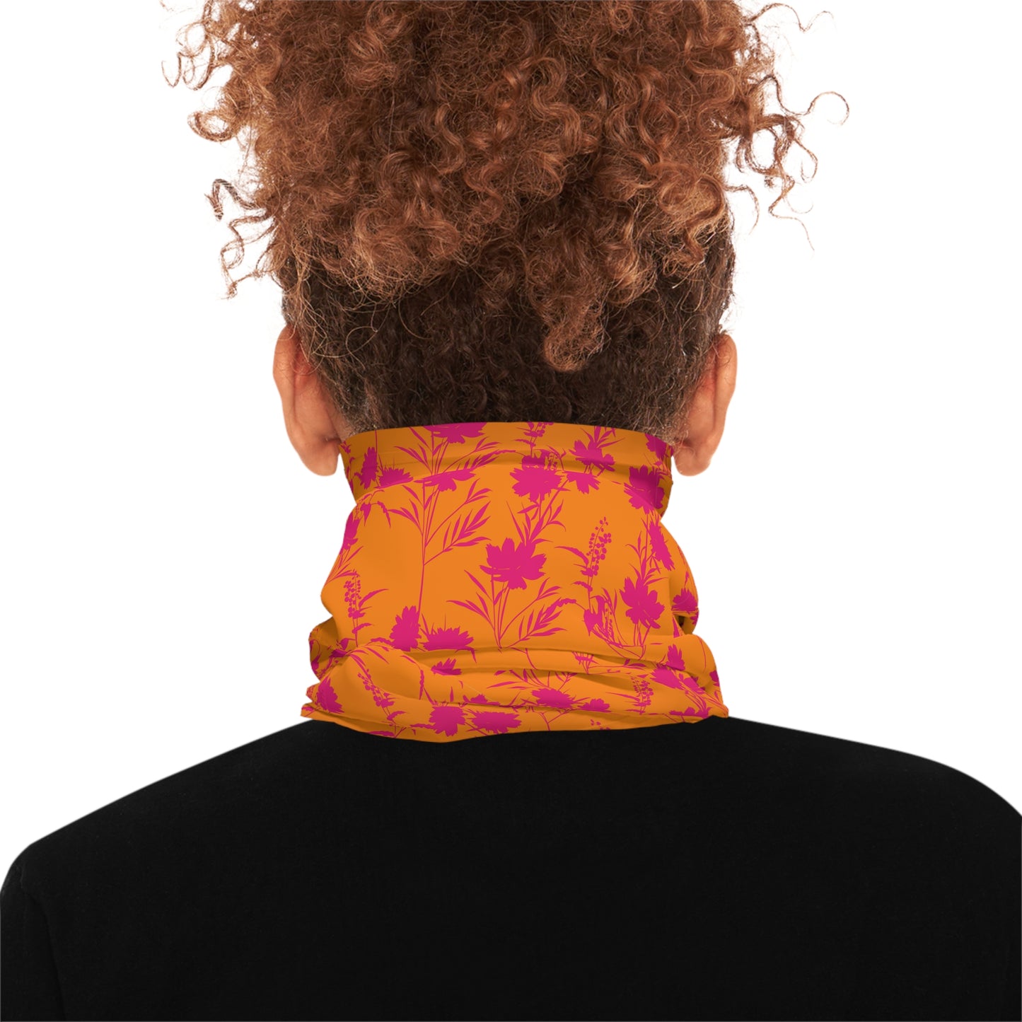 Tube Scarf - Pink and Orange Floral Pattern