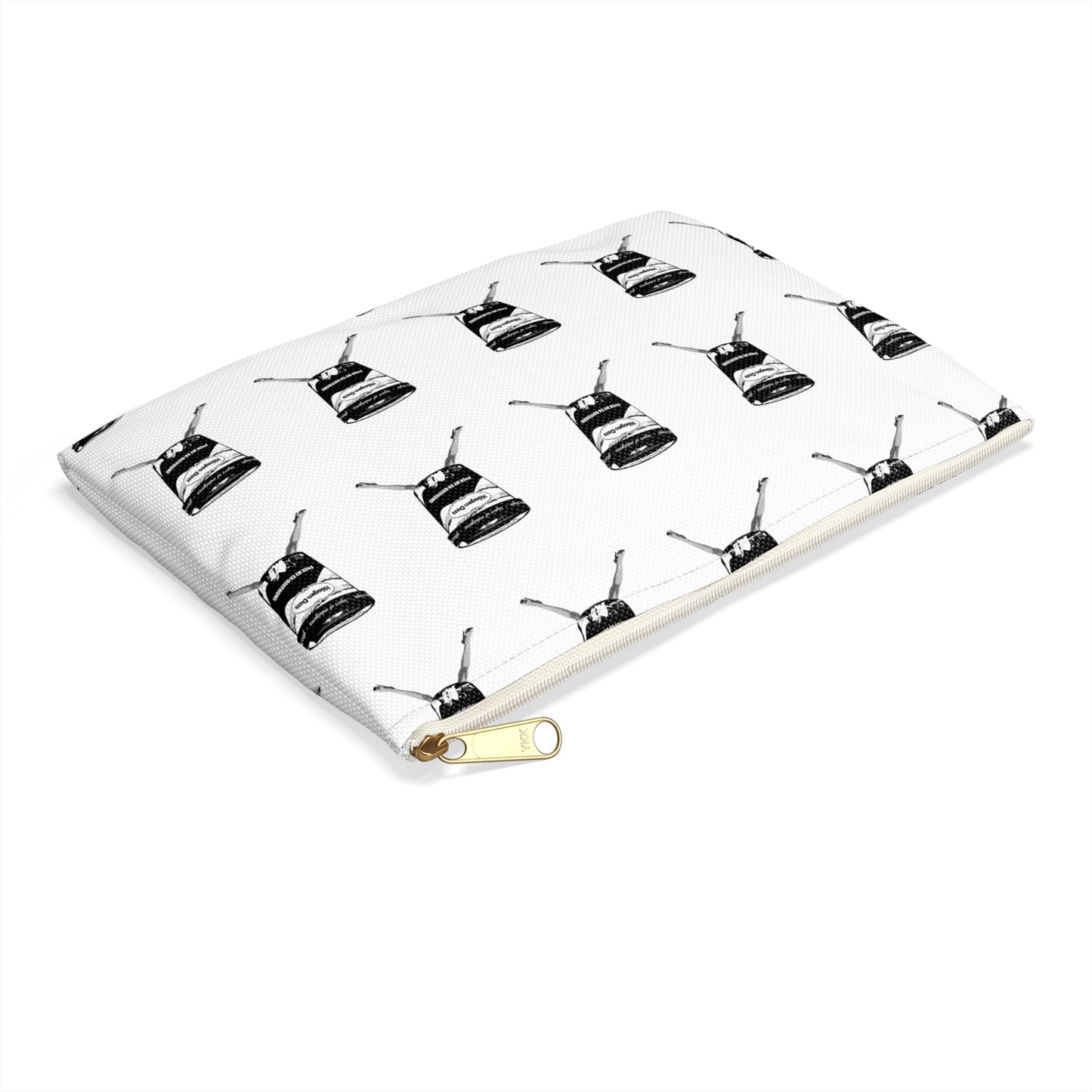Notebook with black and white pattern on a white background