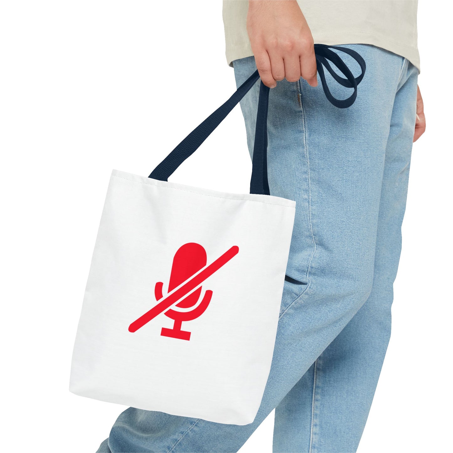 woman wearing mic off tote bag relaxed everyday outfit