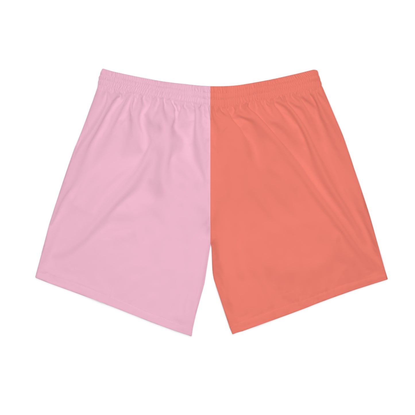 Peach Check Men's Beach Shorts