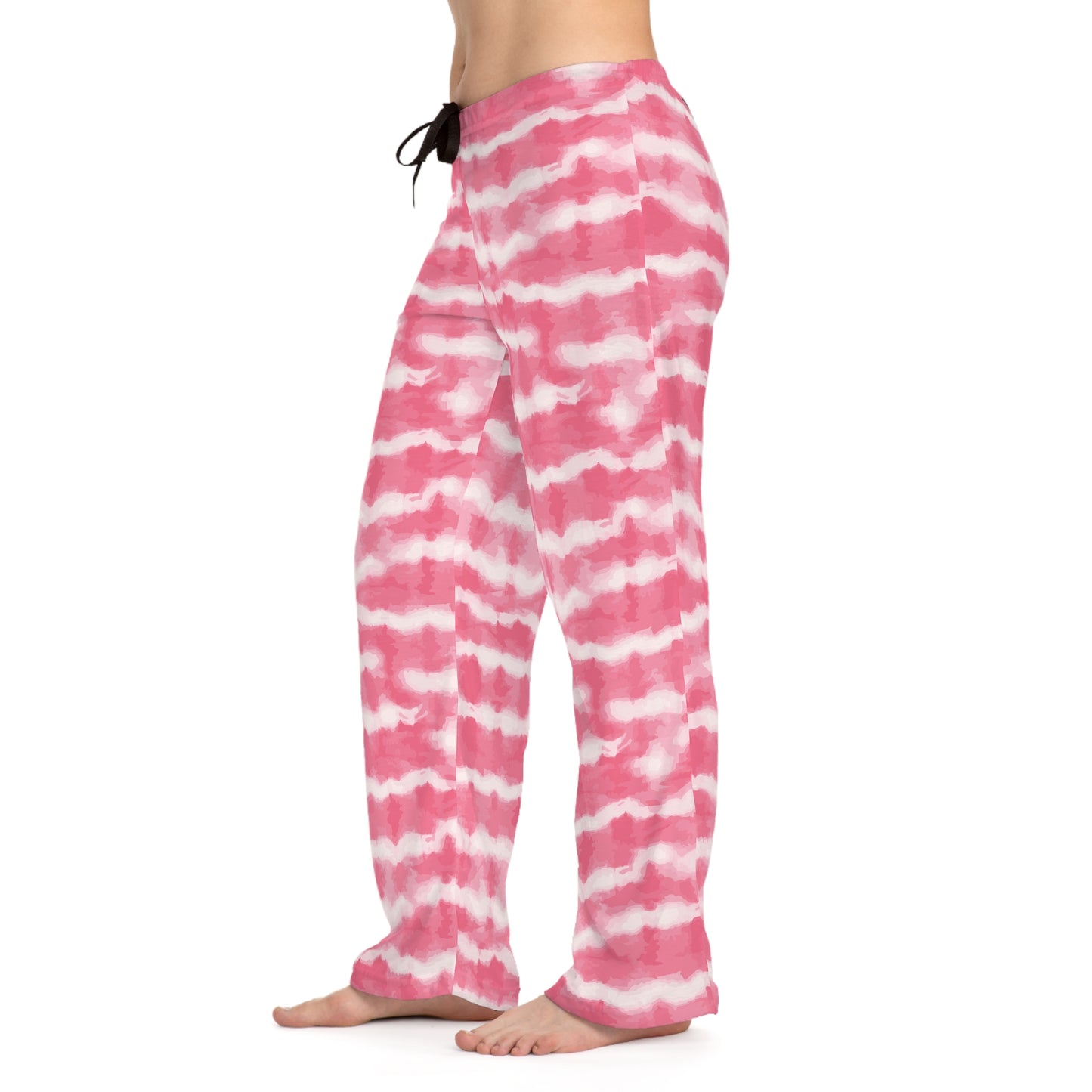 Pink Batik Women’s Pajama Pants side view