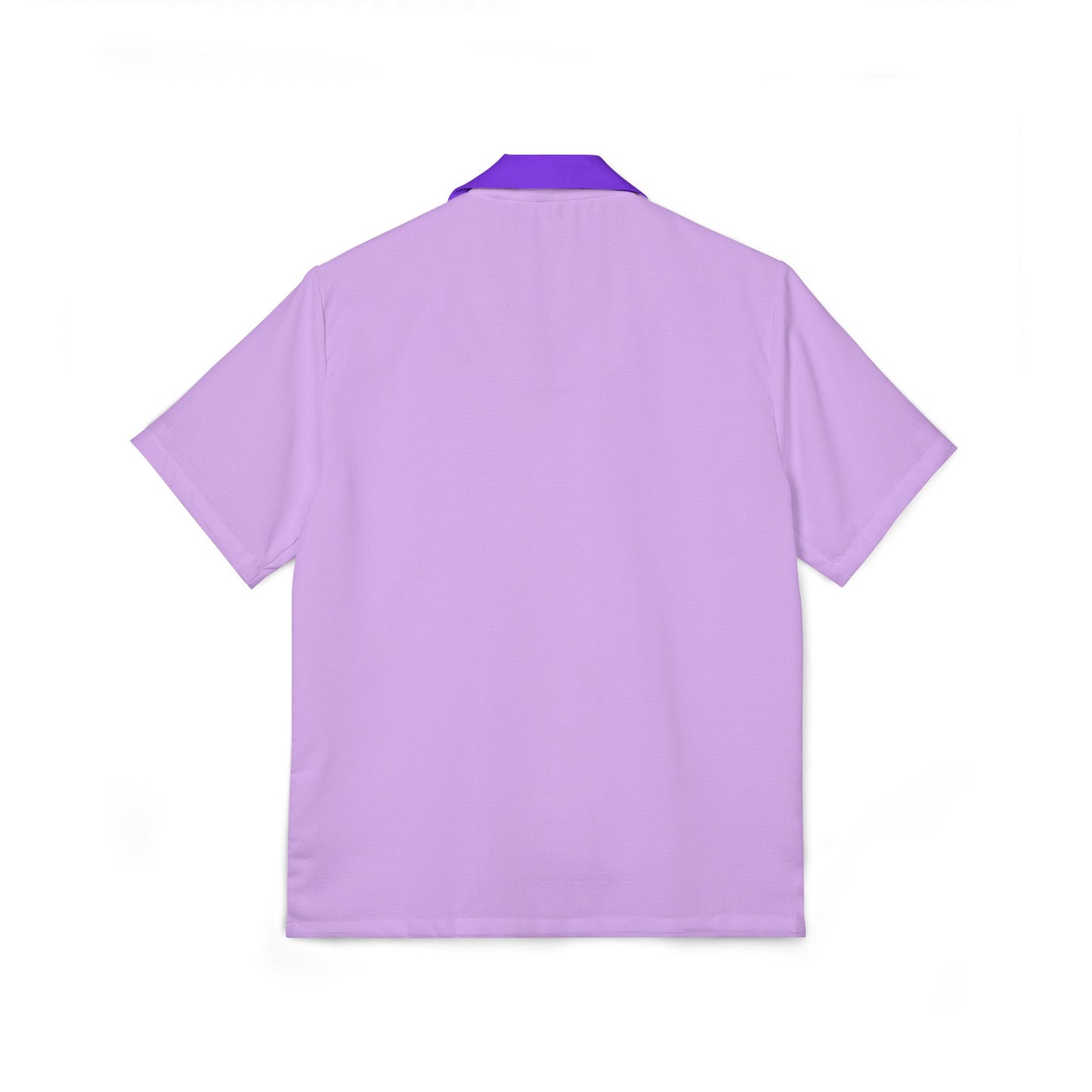 Purple Tones Golf Men’s Shirt - Retro Striped Button-Up