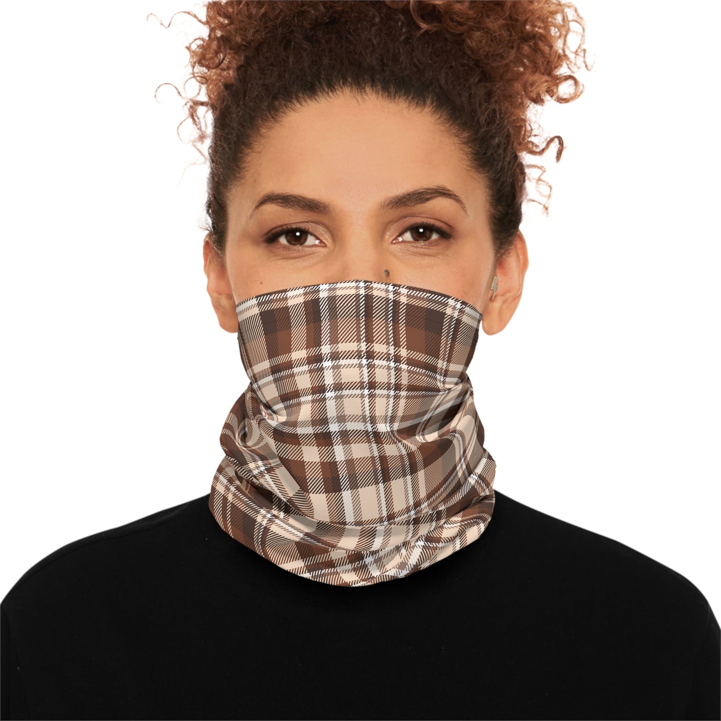 Brown Plaid Scarf