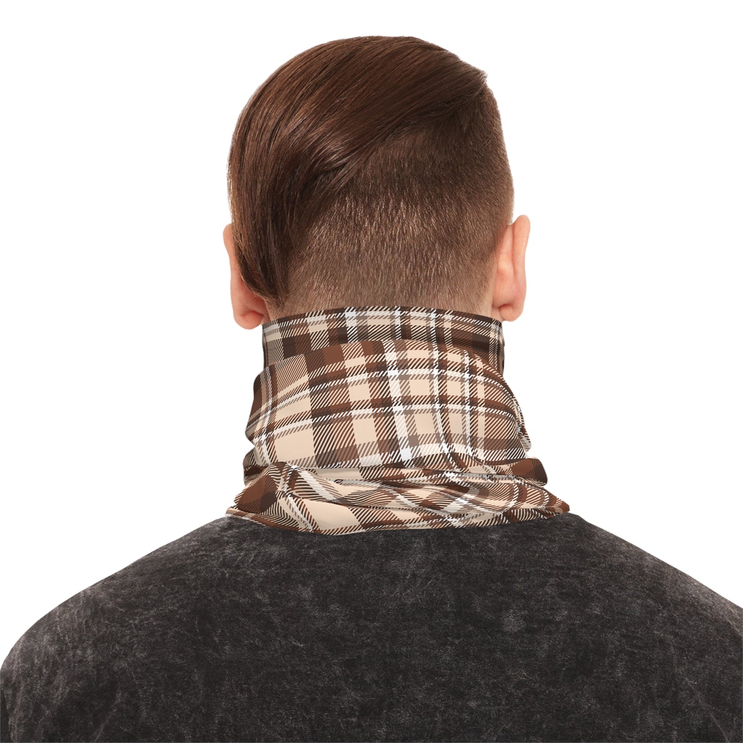 Brown Plaid Scarf
