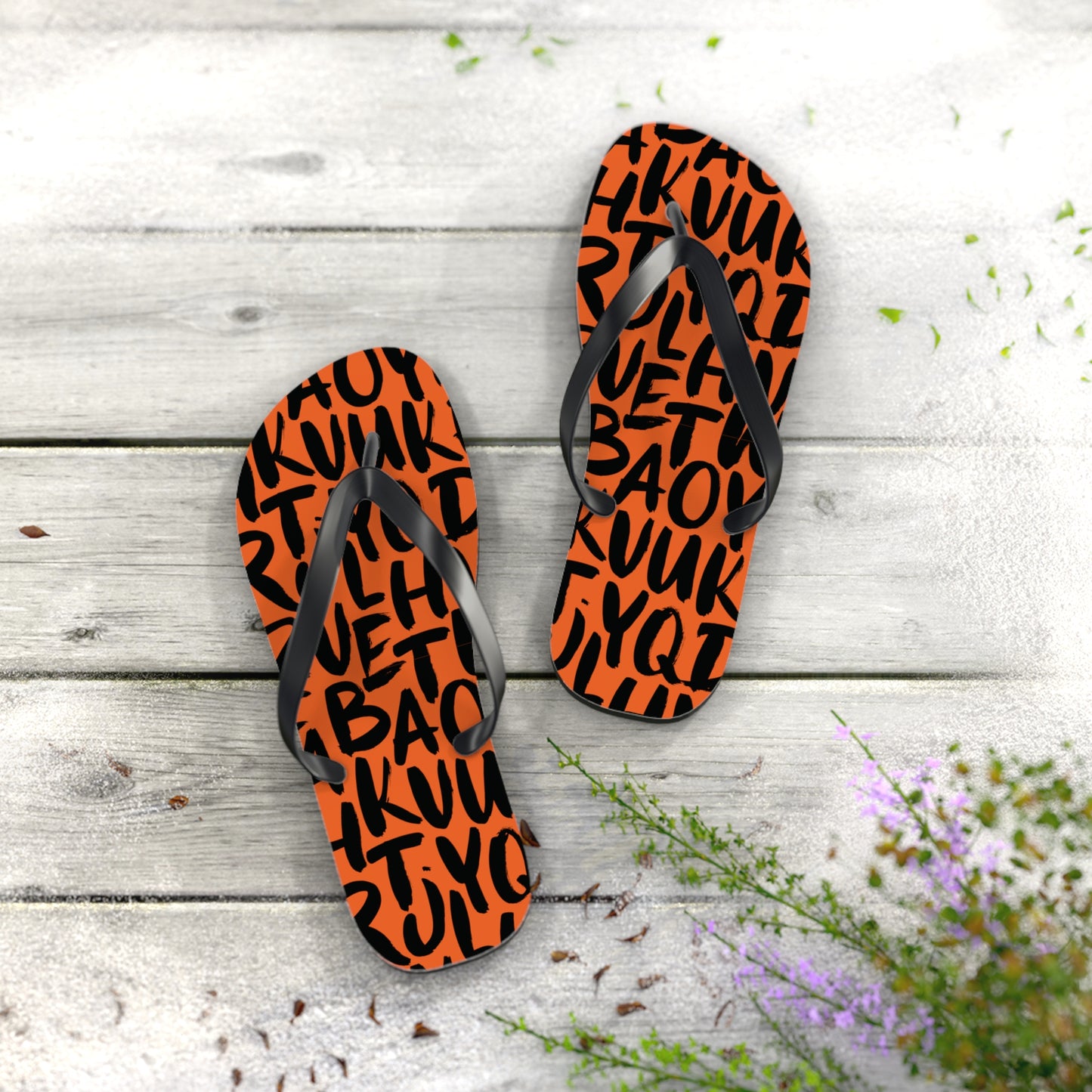 Alphabet City Flip Flops