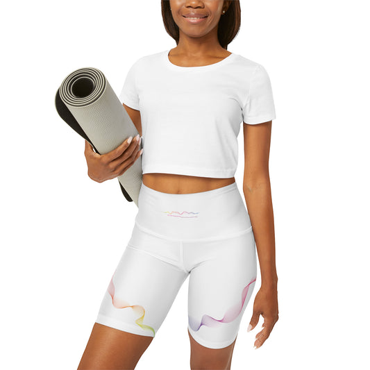 417 Hz Frequency Yoga Shorts