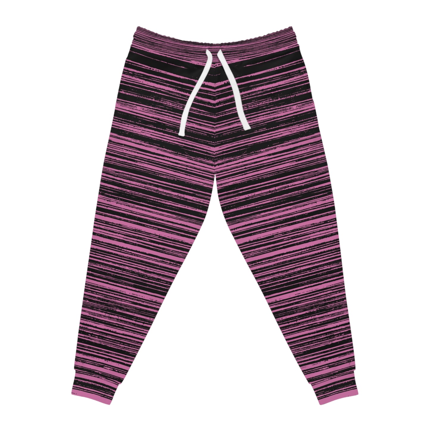 Black and Pink Striped Joggers