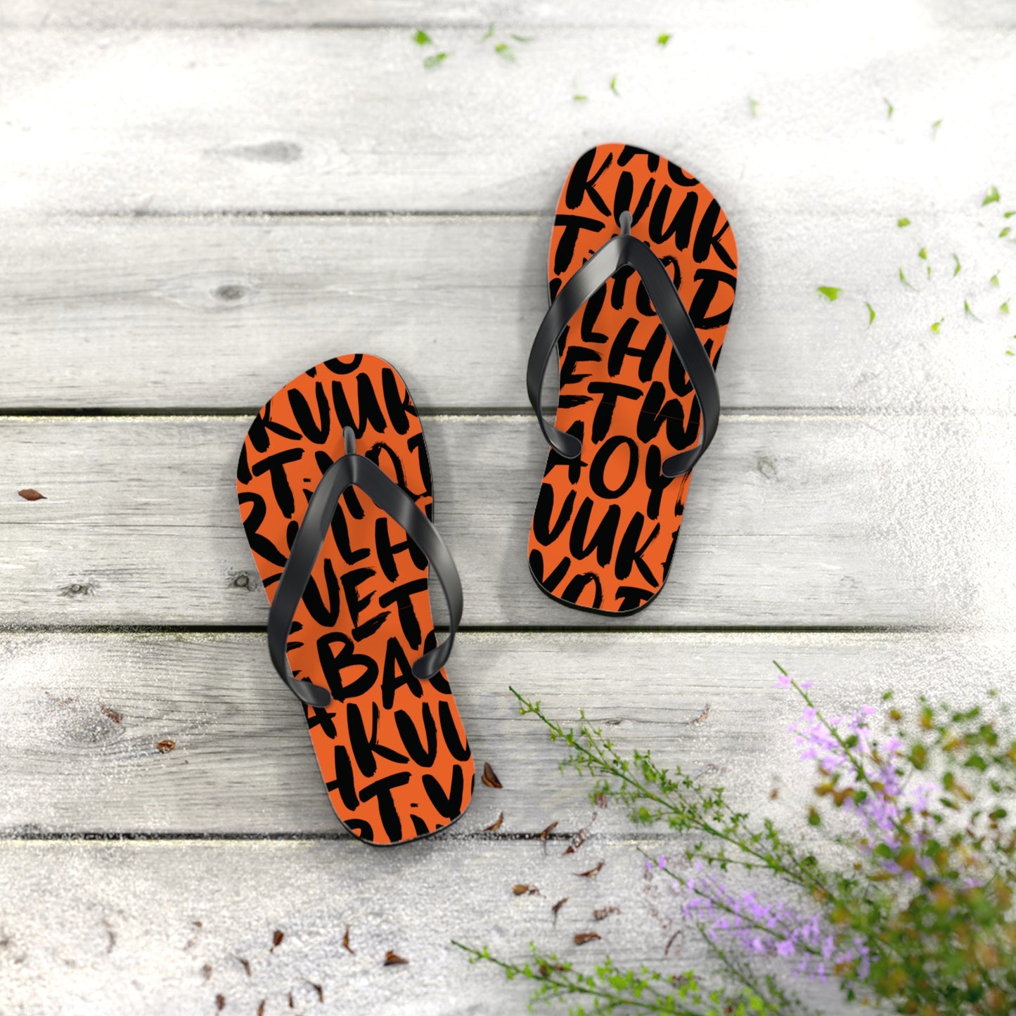 Alphabet City Flip Flops
