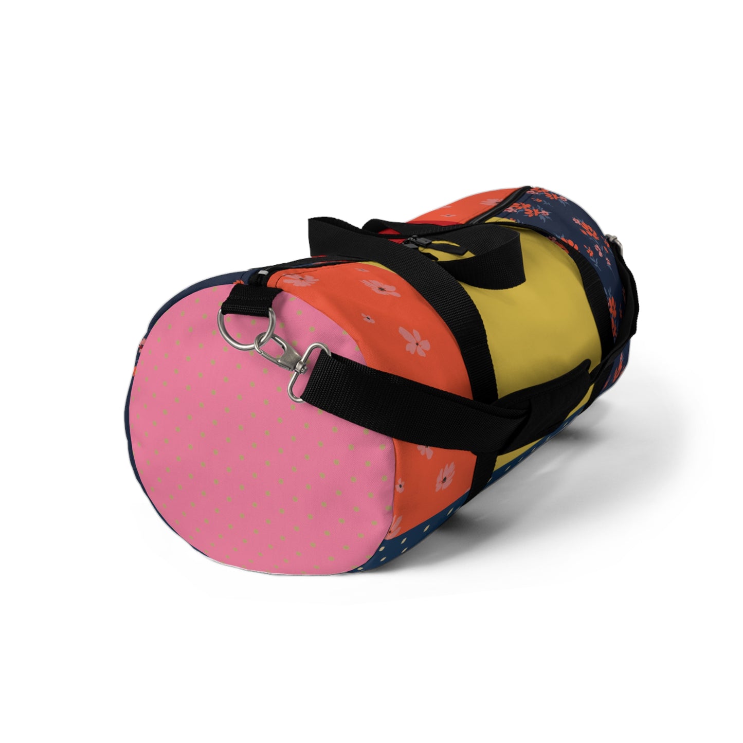Midnight Bloom Patchwork Duffel Bag
