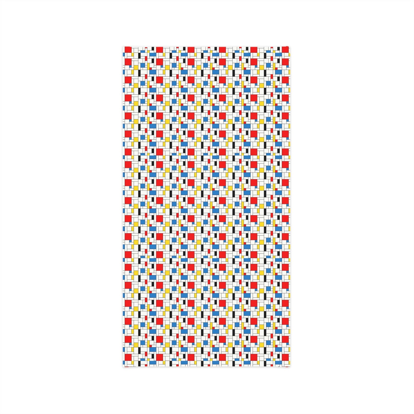 Tube Scarf Mondrian Inspired Pattern