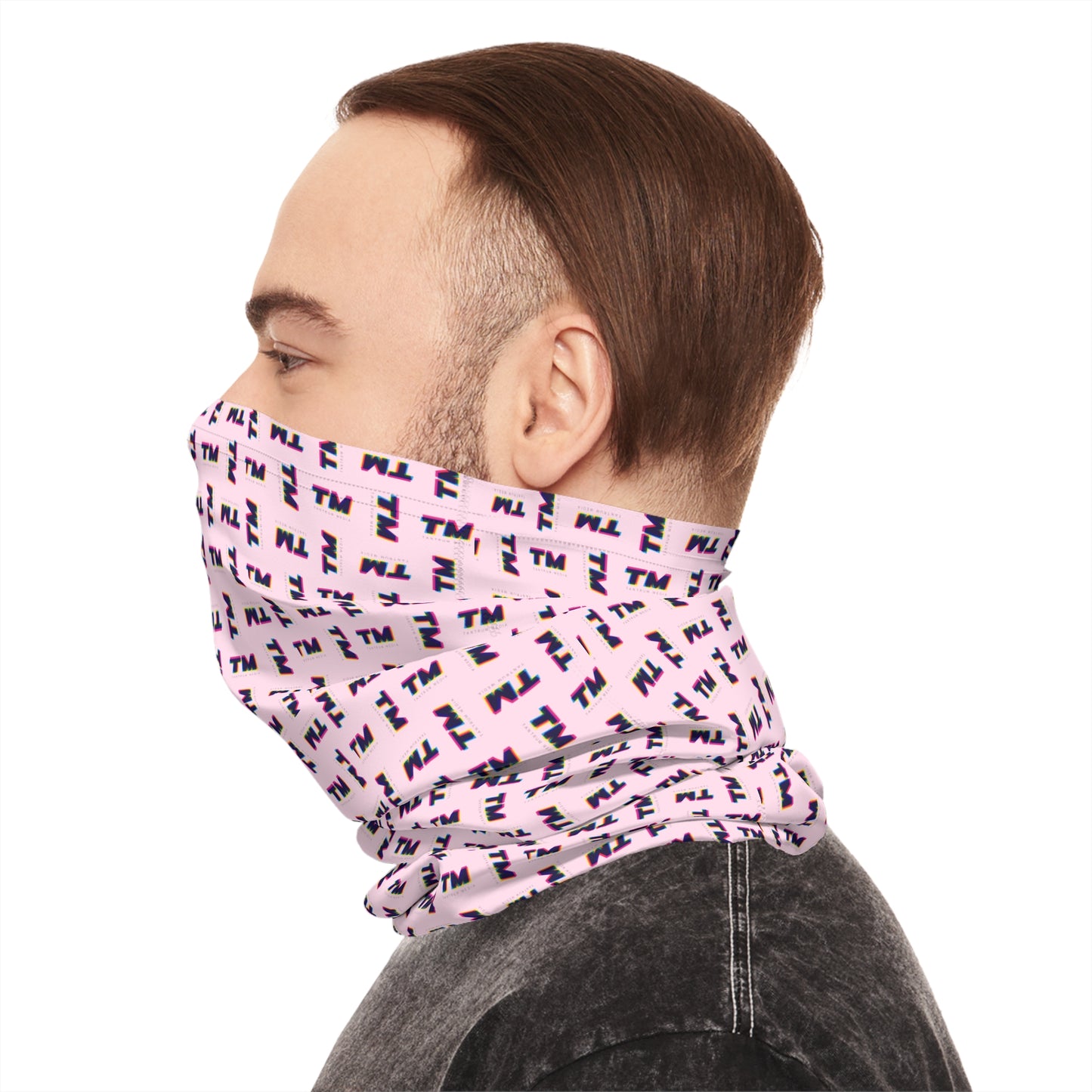 Tantrum Media Pattern - Pink Tube Scarf