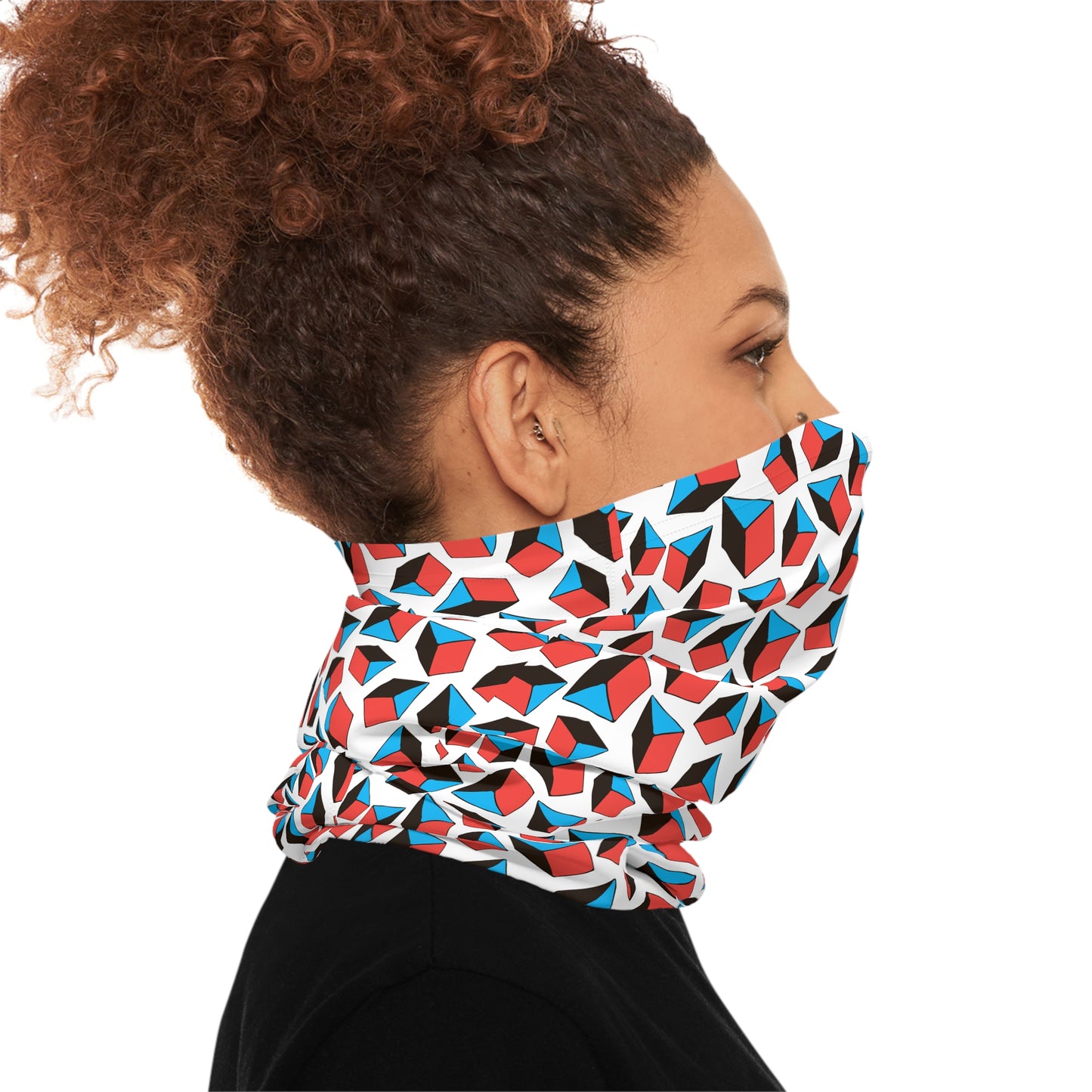 Tube Scarf - Geometric Shapes Pattern