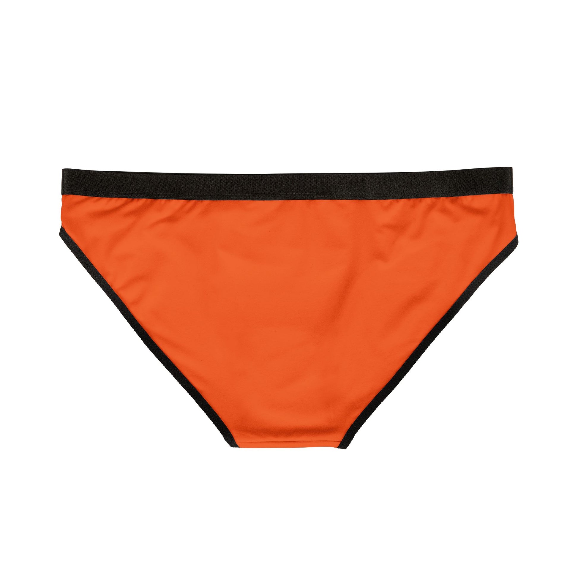 Back view of Sunday Panty in solid orange with black waistband
