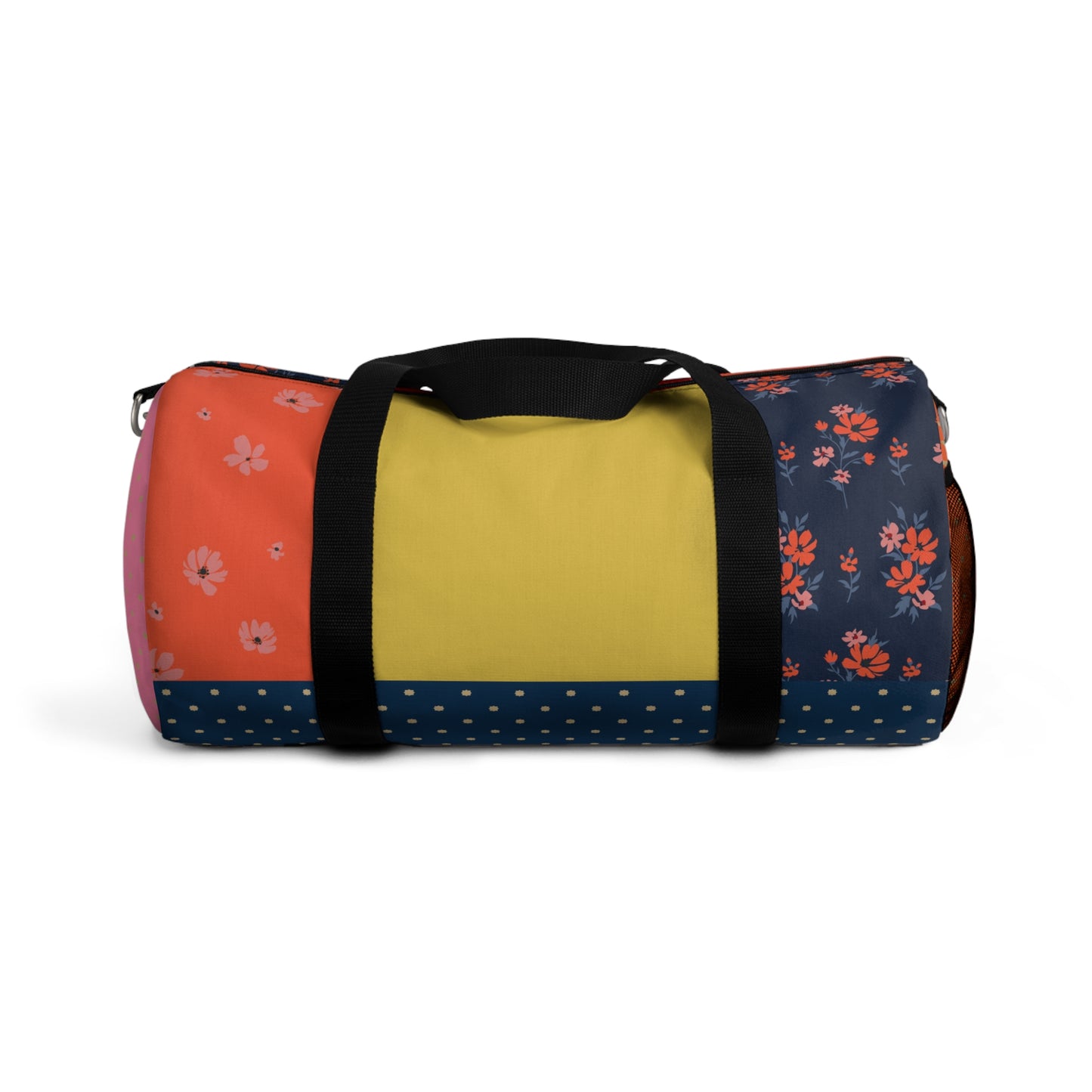 Midnight Bloom Patchwork Duffel Bag