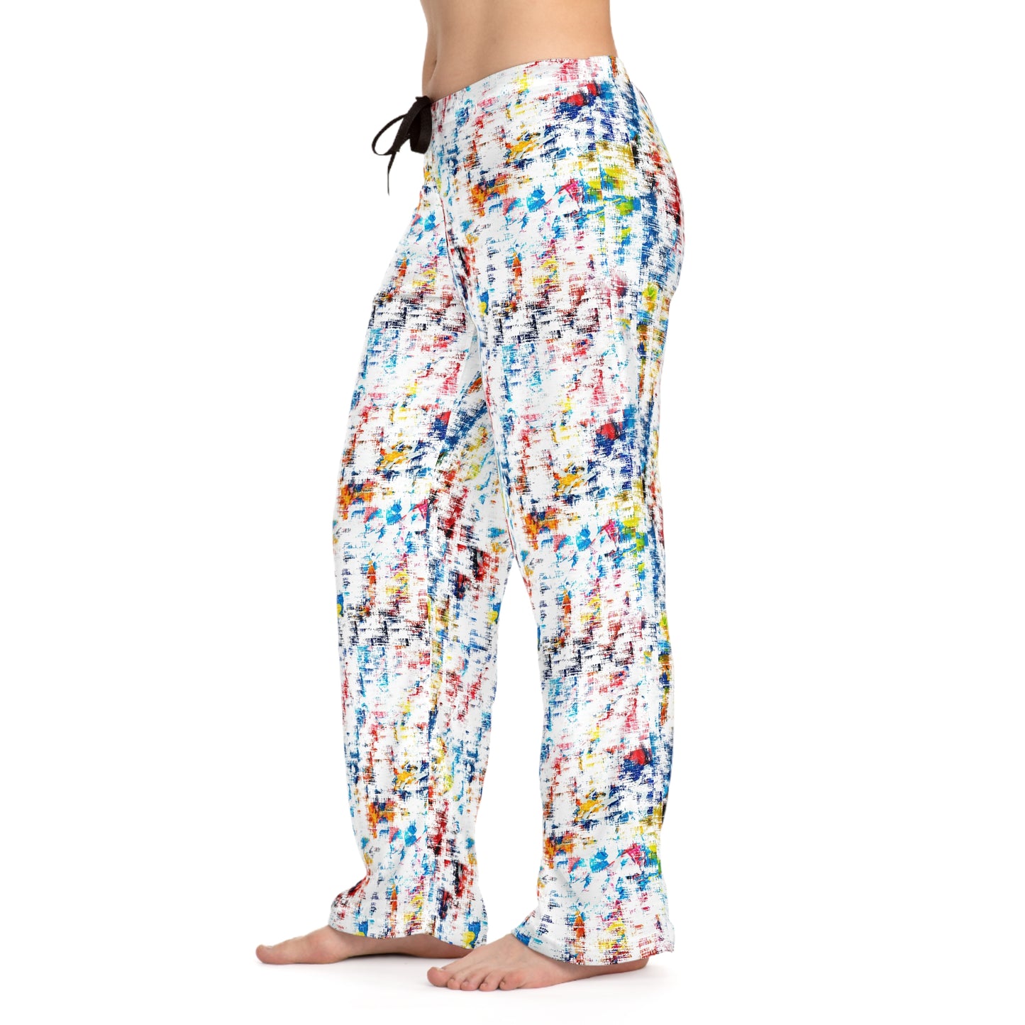 Hip Tie Dye Women’s Pajama Pants worn by model side view