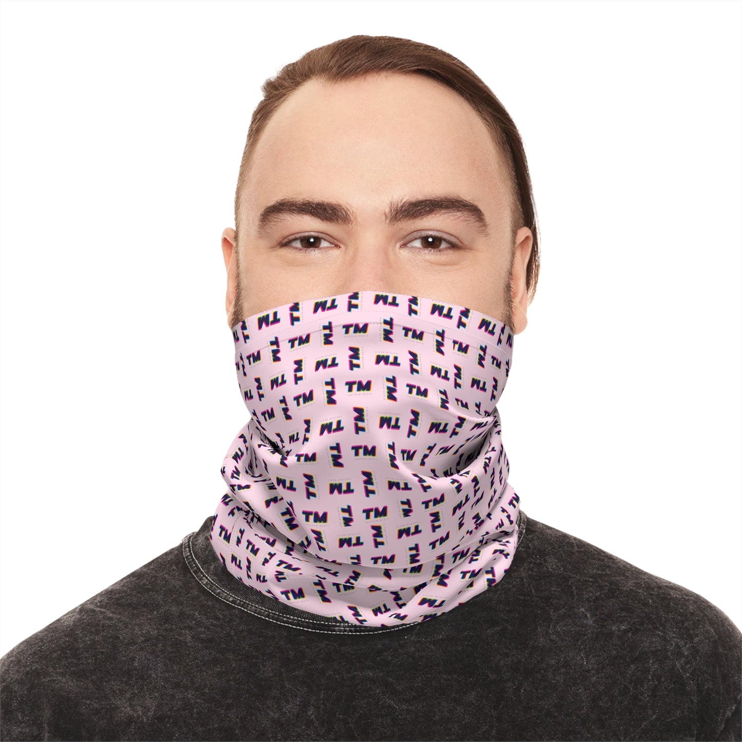 Tantrum Media Pattern - Pink Tube Scarf