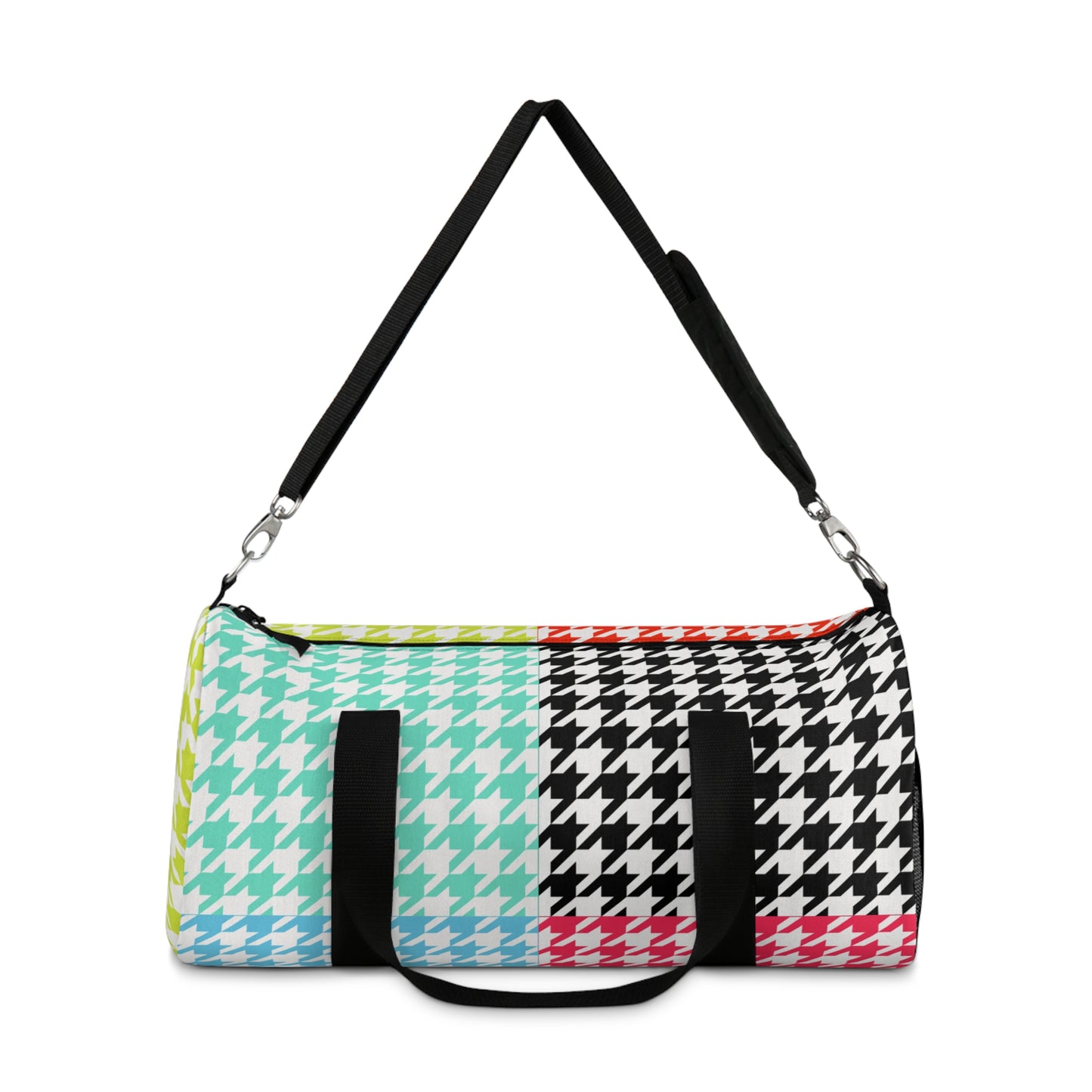 Retro Pop Houndstooth Duffel Bag