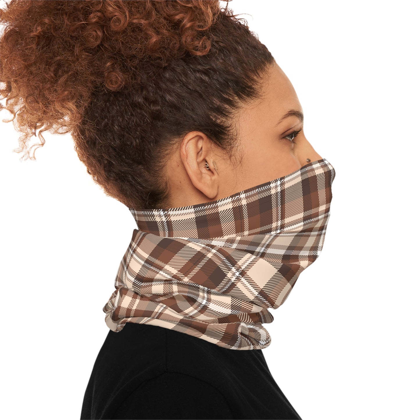 Brown Plaid Scarf