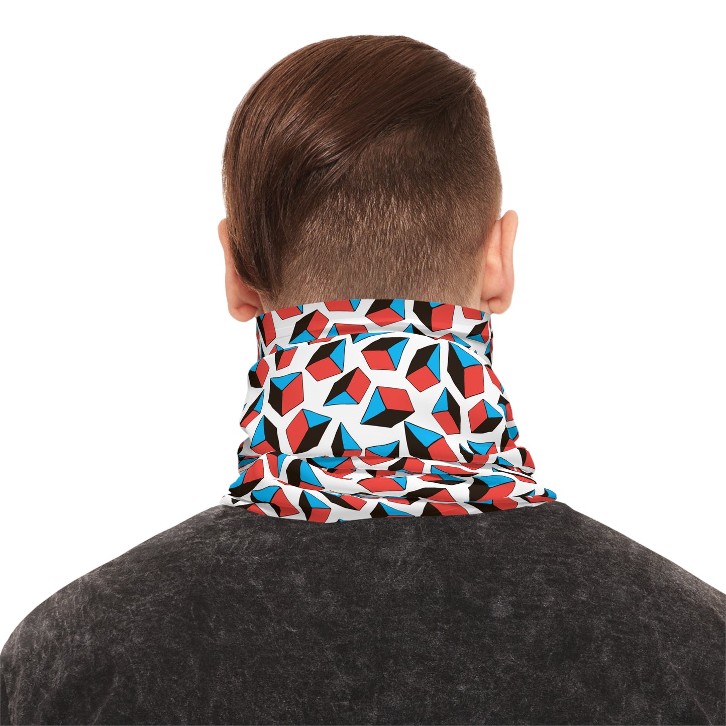 Tube Scarf - Geometric Shapes Pattern
