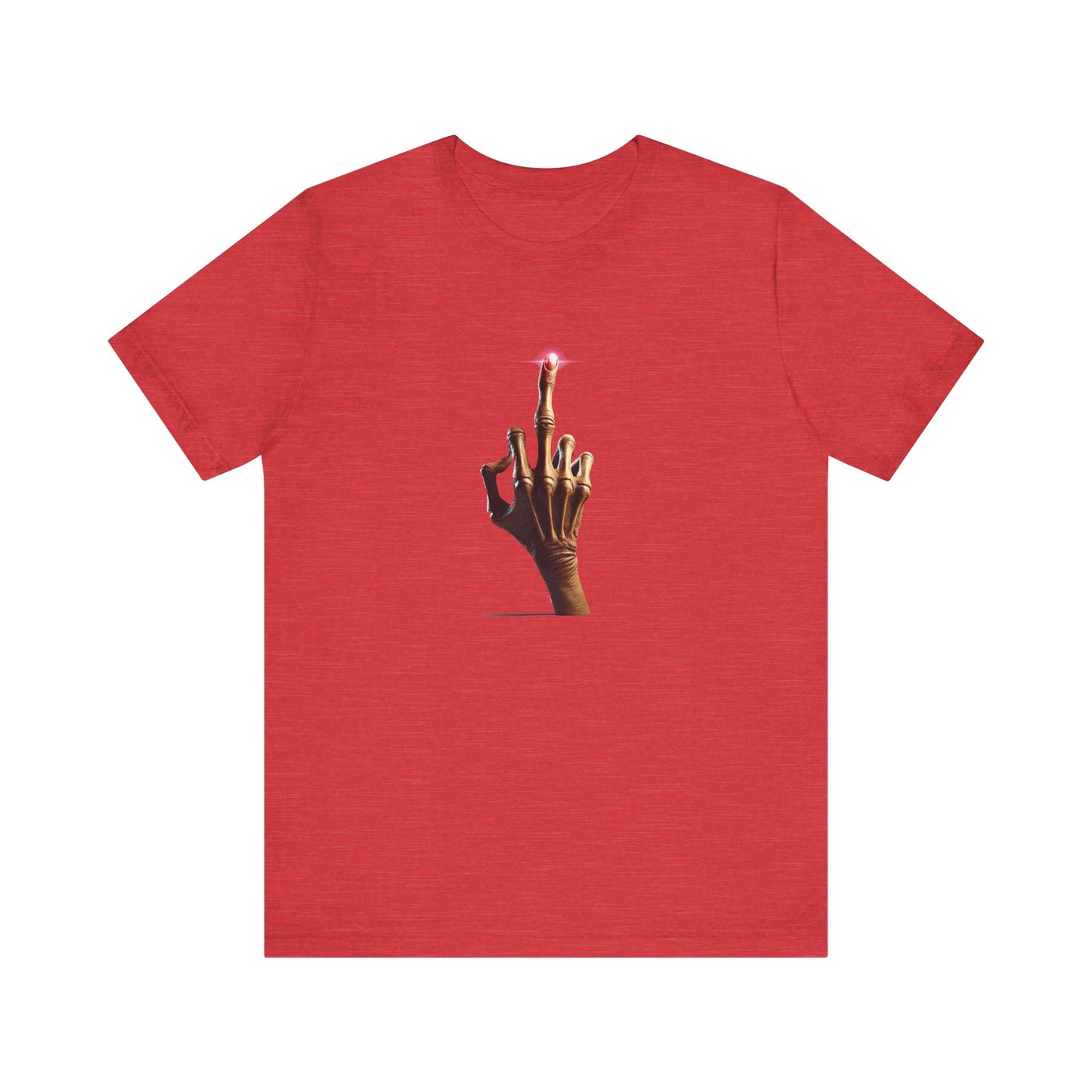Classic red E.T Unisex T-Shirt with centered design