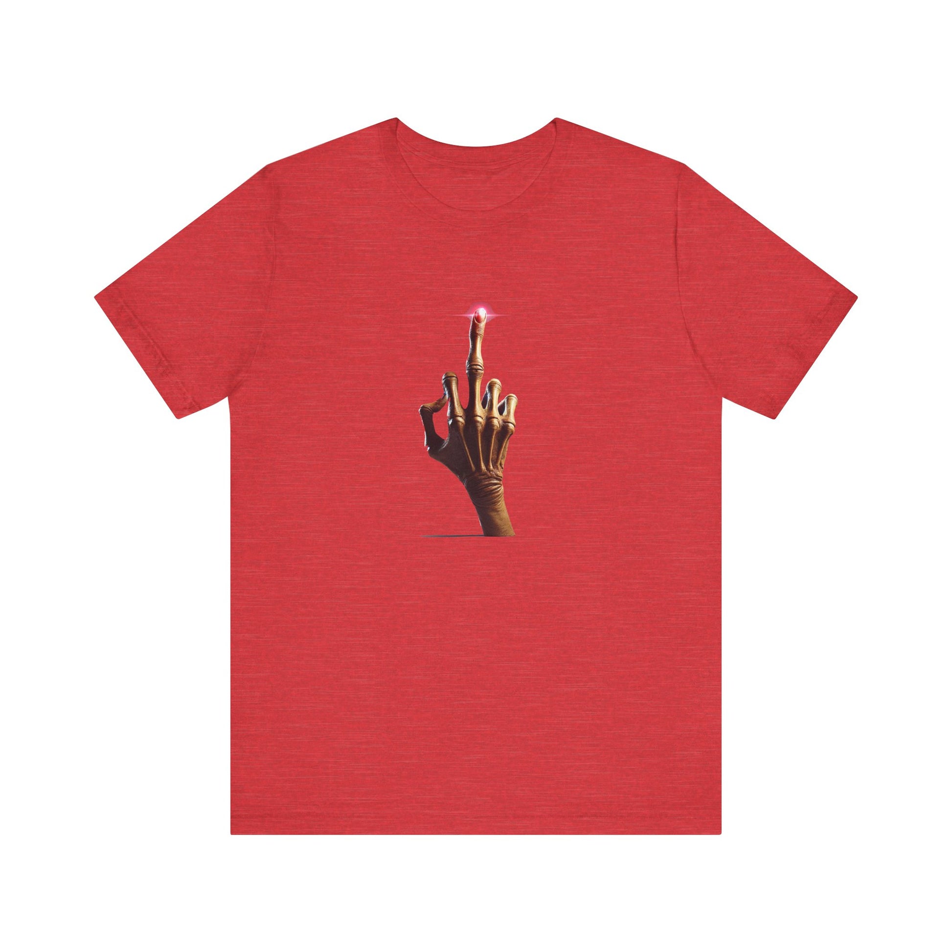 Classic red E.T Unisex T-Shirt with centered design