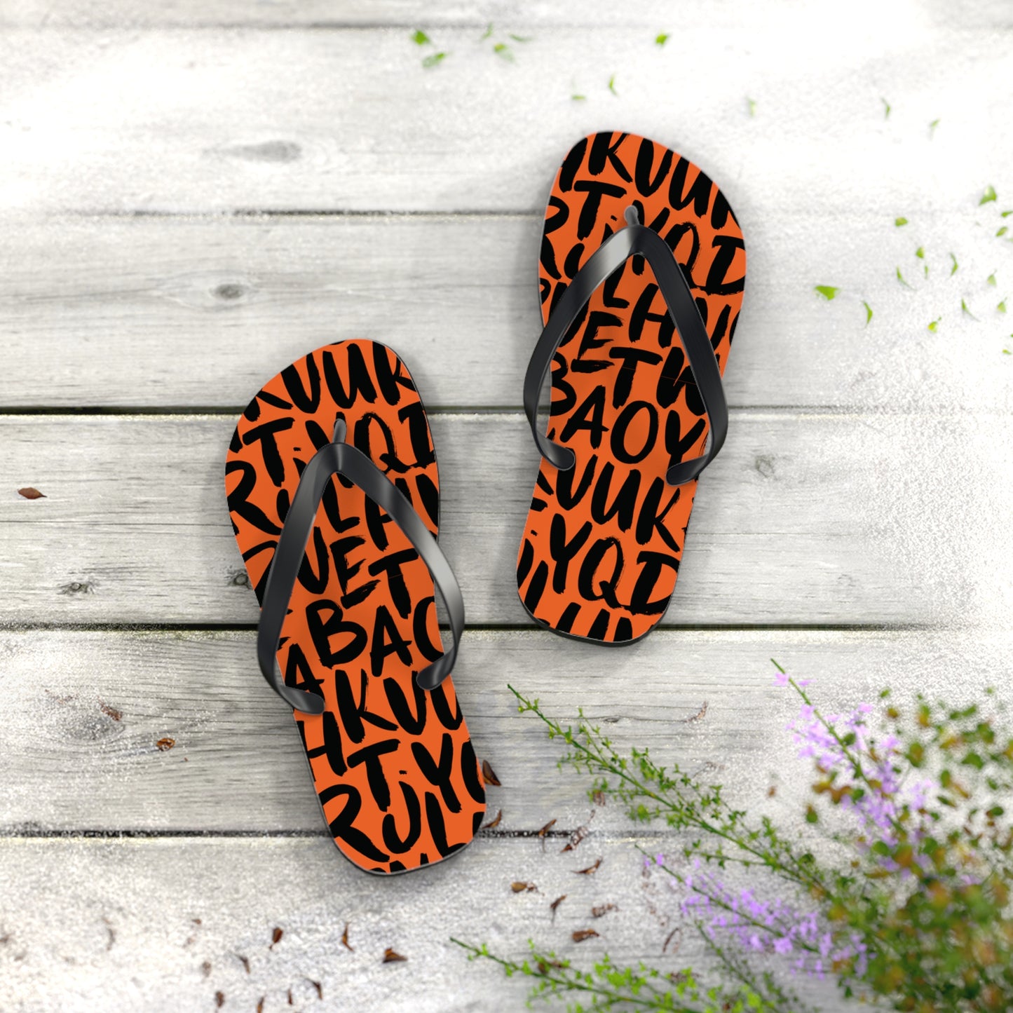 Alphabet City Flip Flops