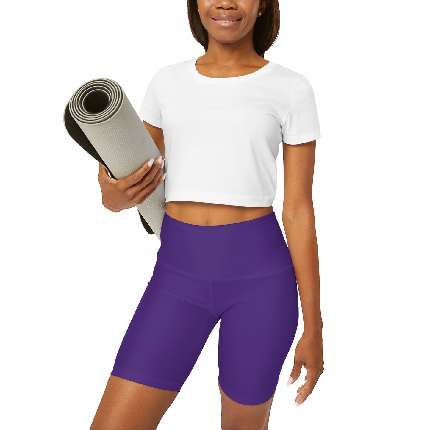 Stay Unbothered High Waisted Yoga Shorts