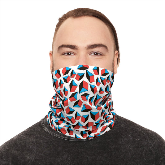 Tube Scarf - Geometric Shapes Pattern