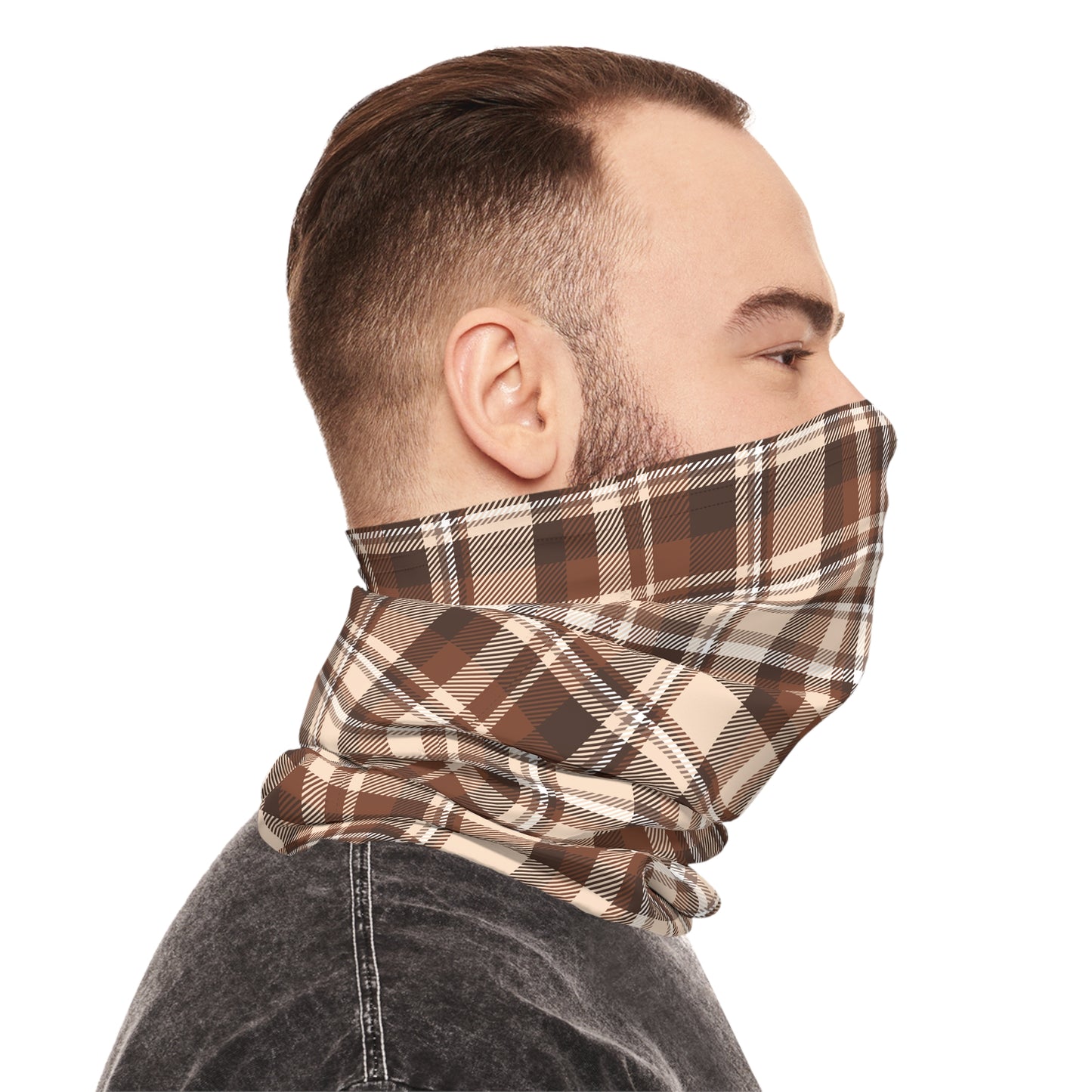 Brown Plaid Scarf