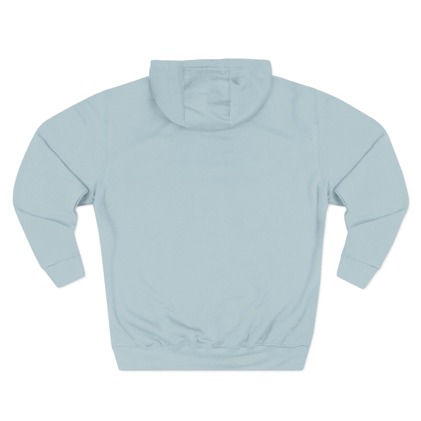 Light blue Zinnia Hoodie flat lay back view