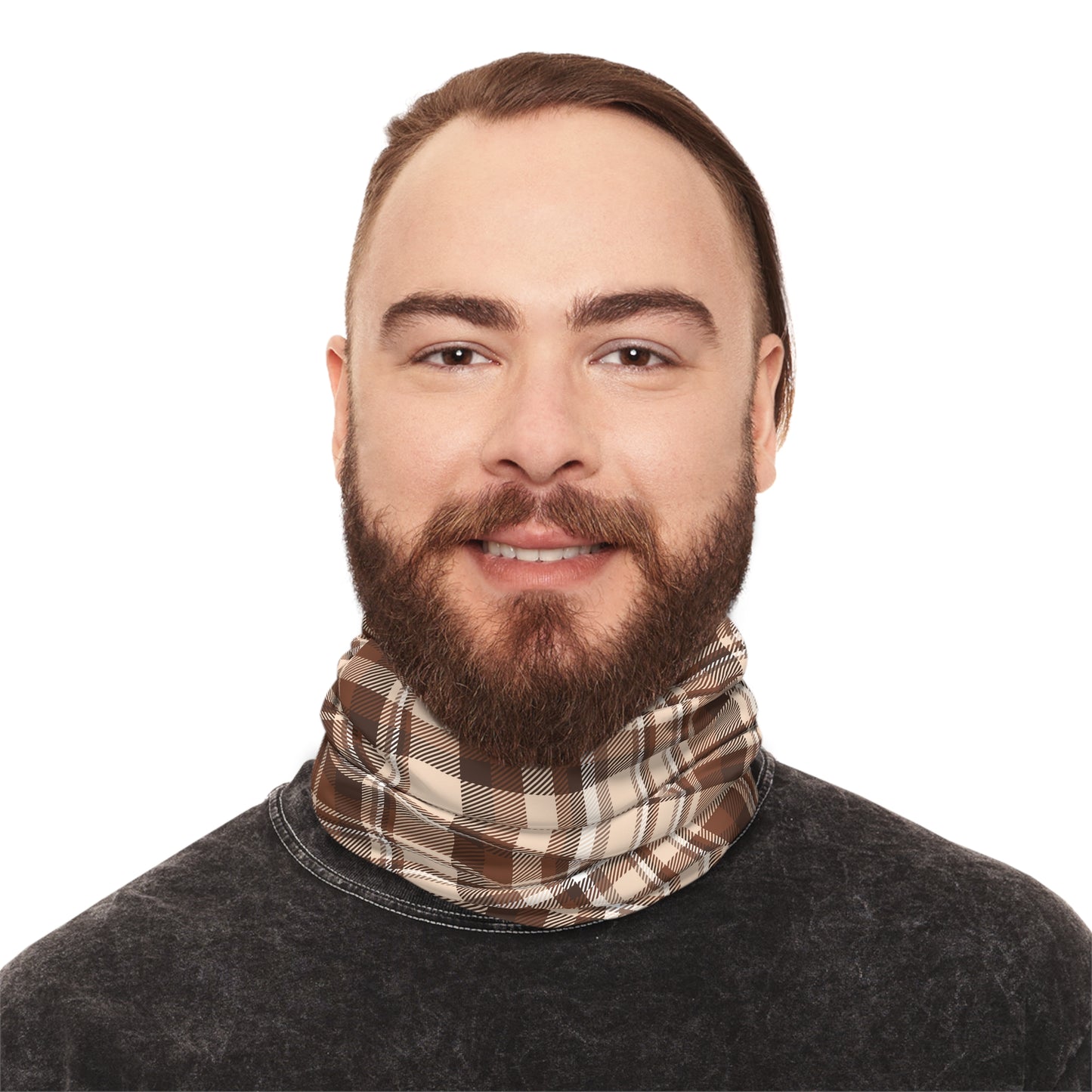 Brown Plaid Scarf