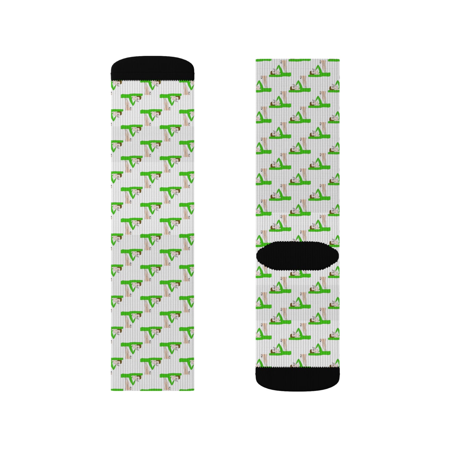 Foggy Crew Socks flat lay product image front and back