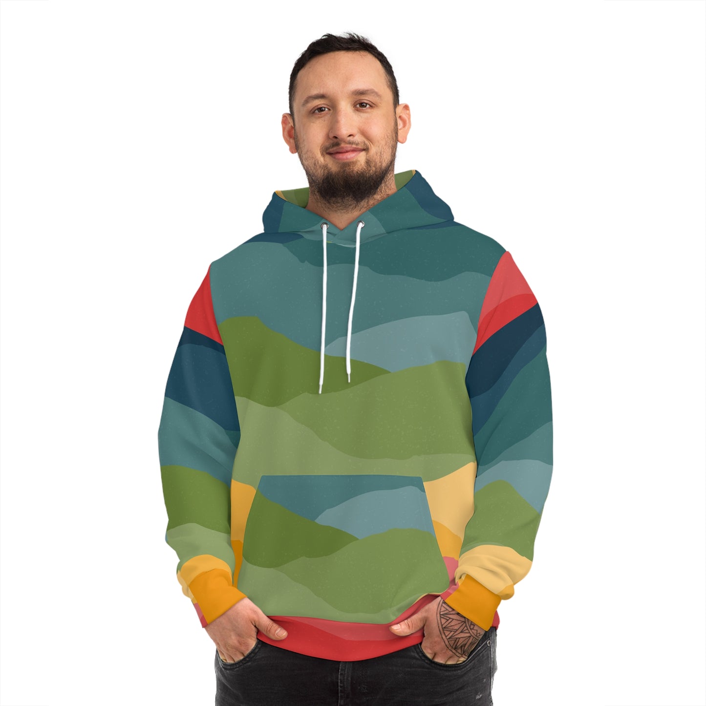 Colored Layers Unisex Hoodie