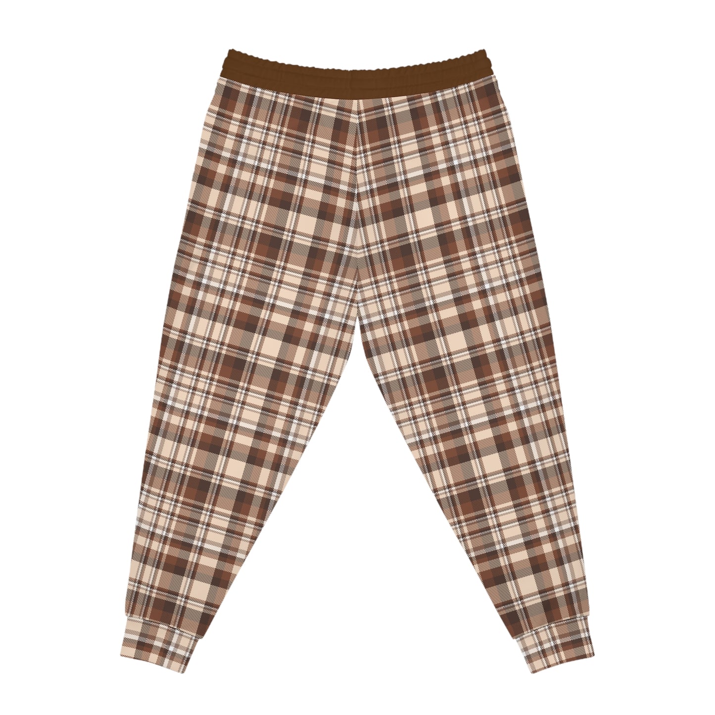 Brown Plaid Joggers