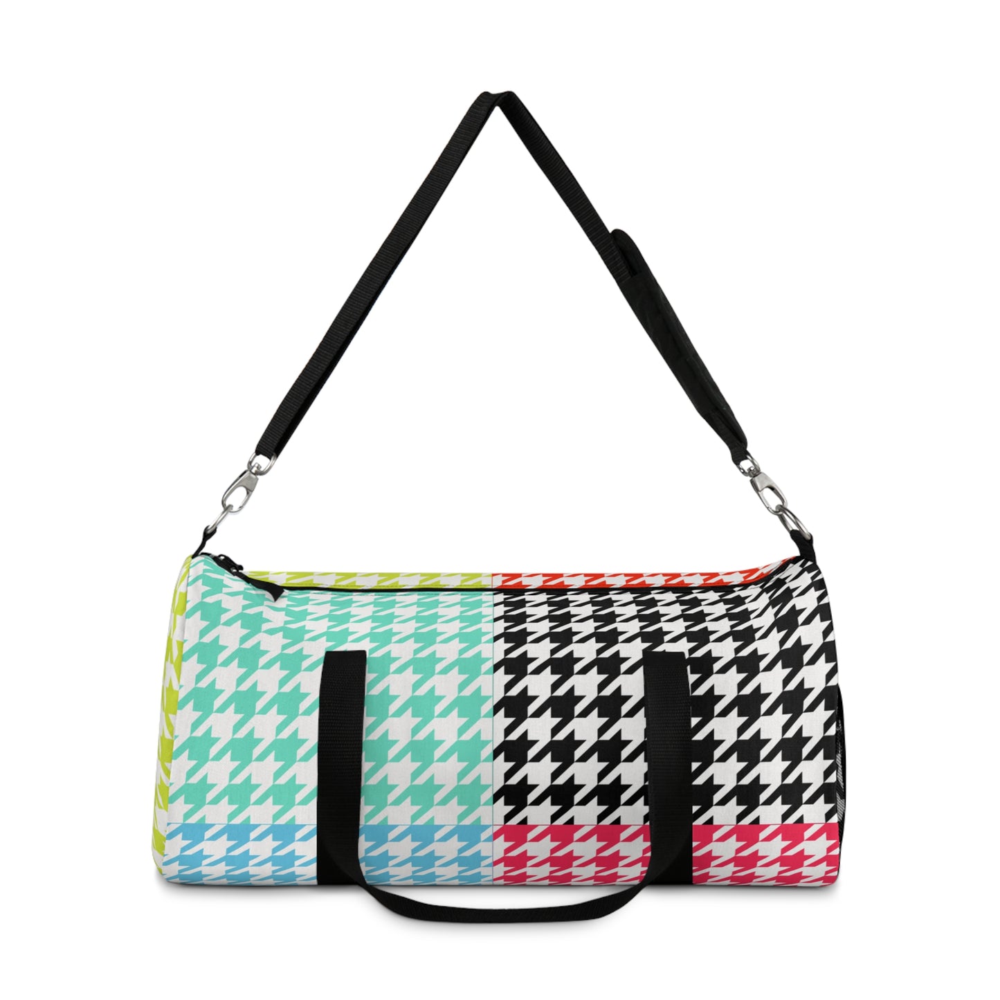 Retro Pop Houndstooth Duffel Bag