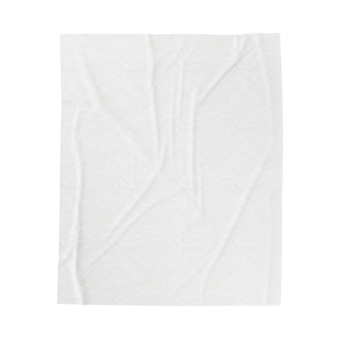 White reverse side and soft plush texture of the Cinnamon Flowers throw blanket