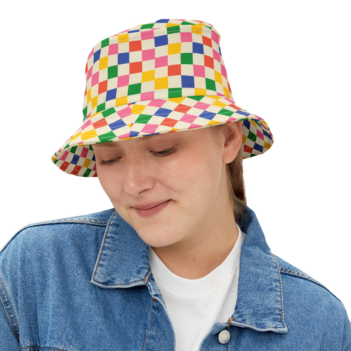 Colored Squares Bucket Hat