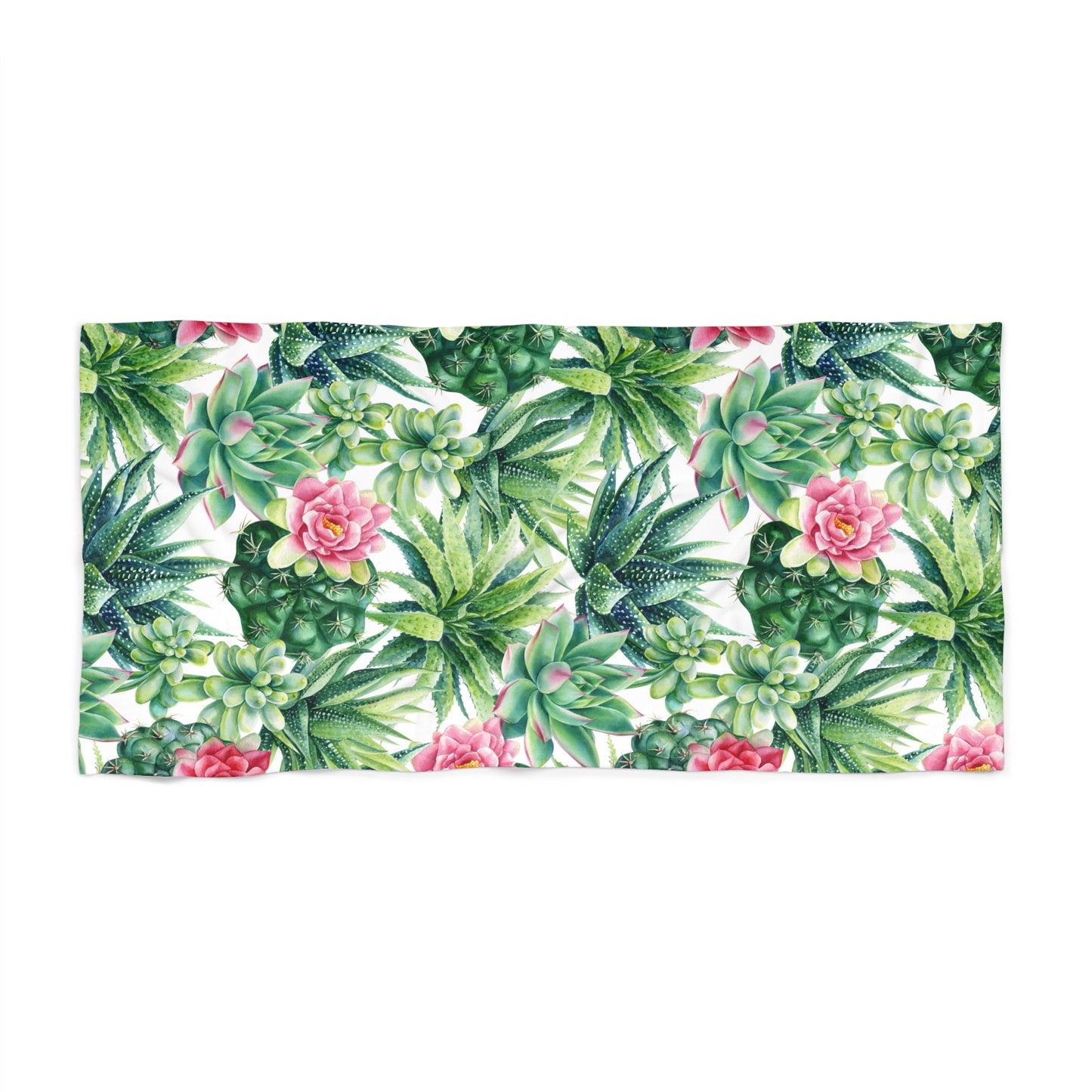 Succulent Flowers Towel