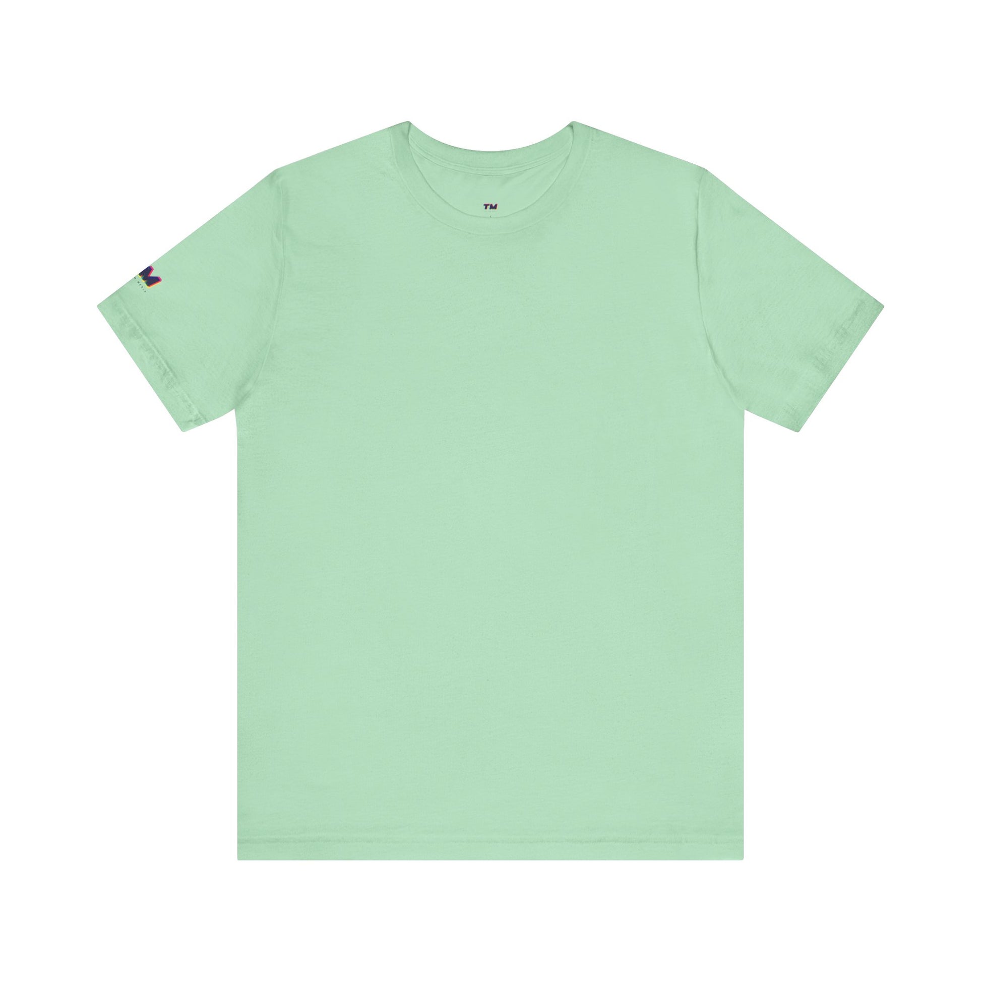 Light green t-shirt on a white background