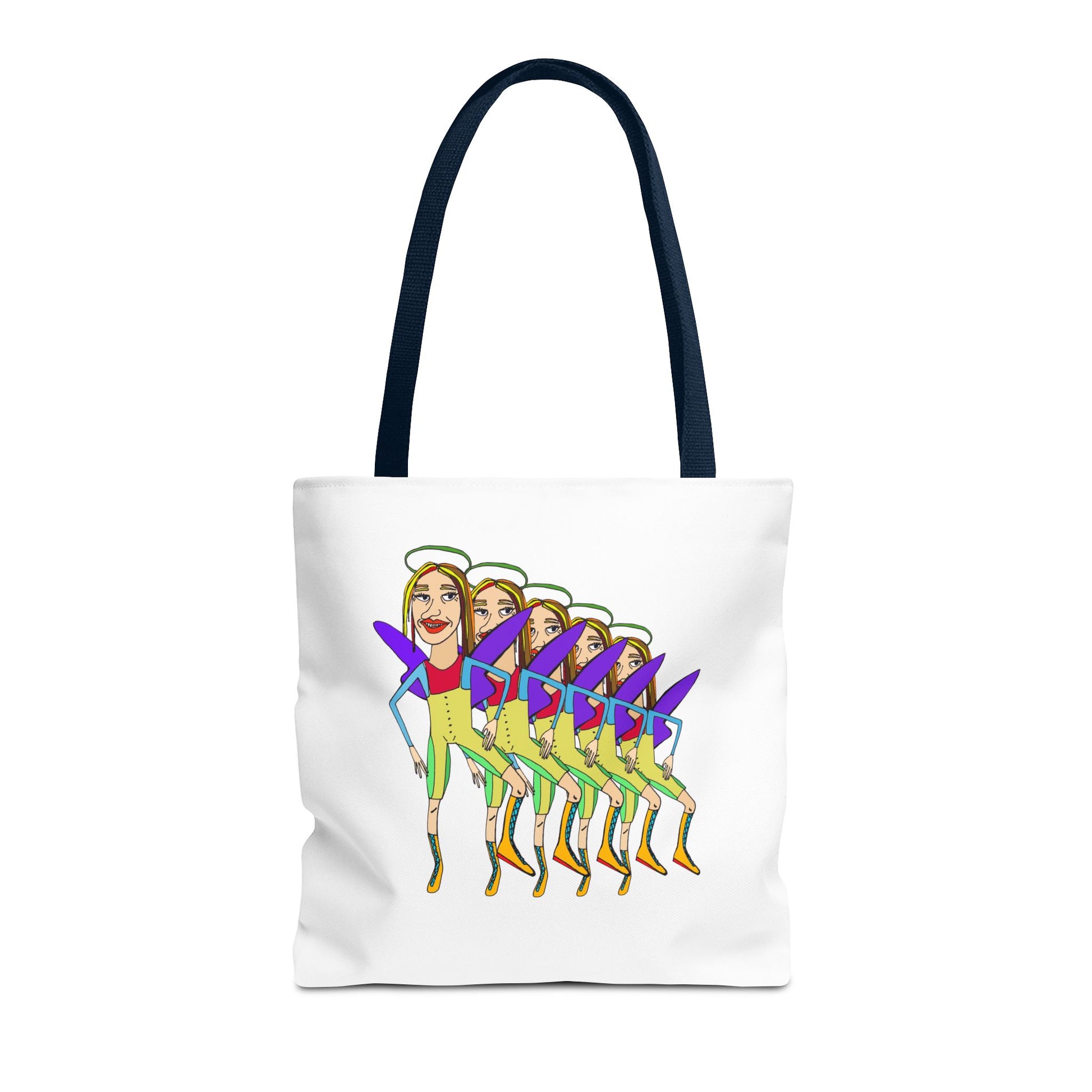 Angelic Sportsy Tote Bag variant with dark straps front product view