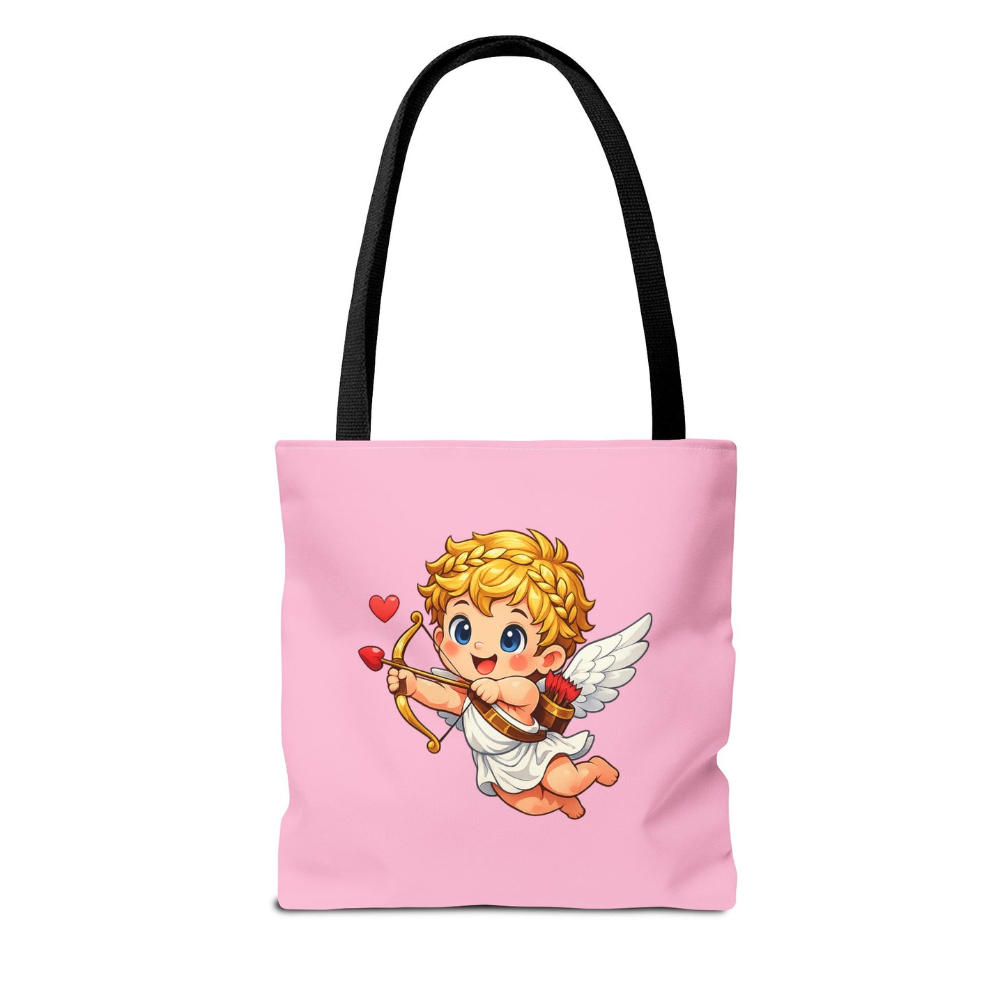 Cupid Tote Bag lifestyle image carried casually for everyday use