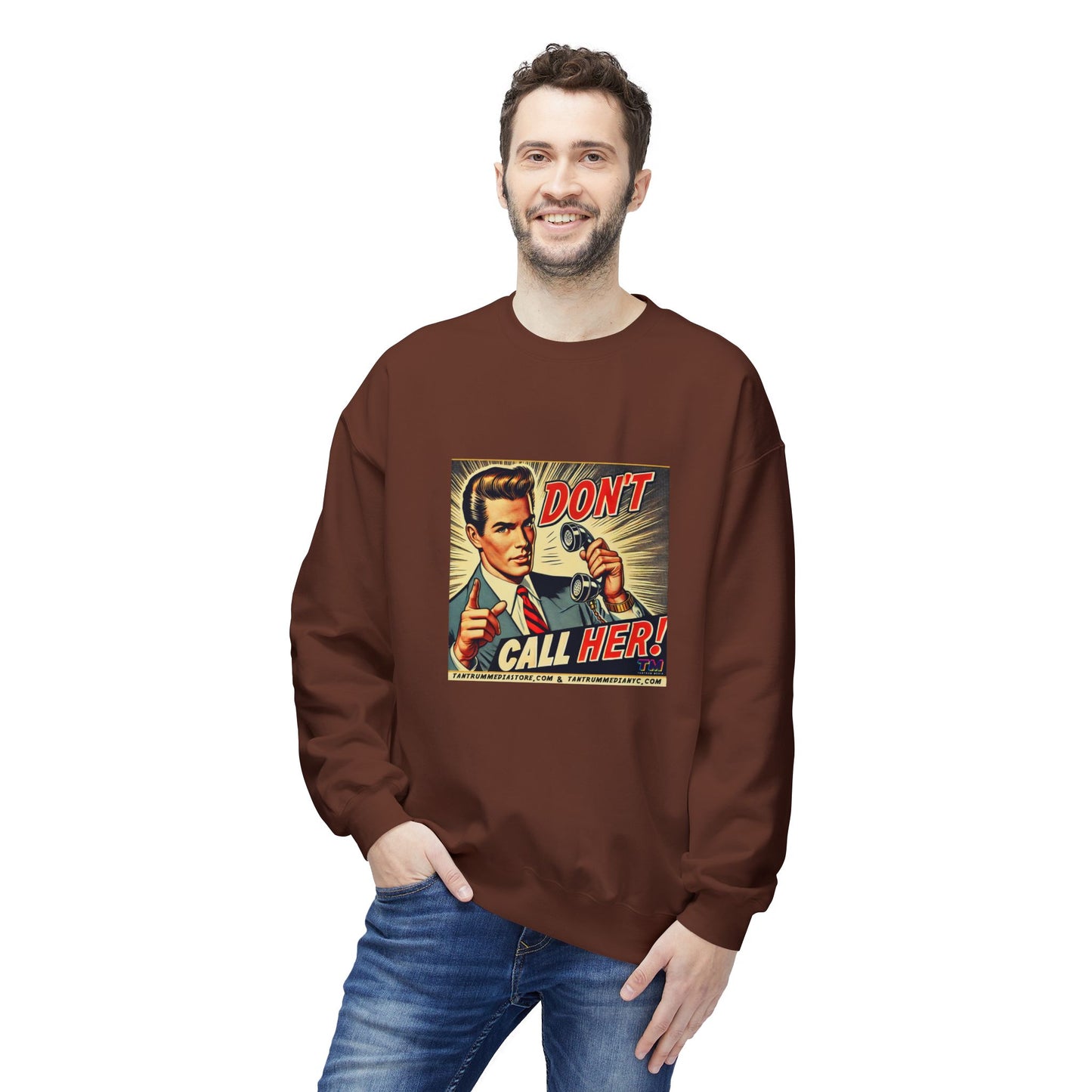 DON'T CALL HER  Retro Pop Art Unisex Sweatshirt