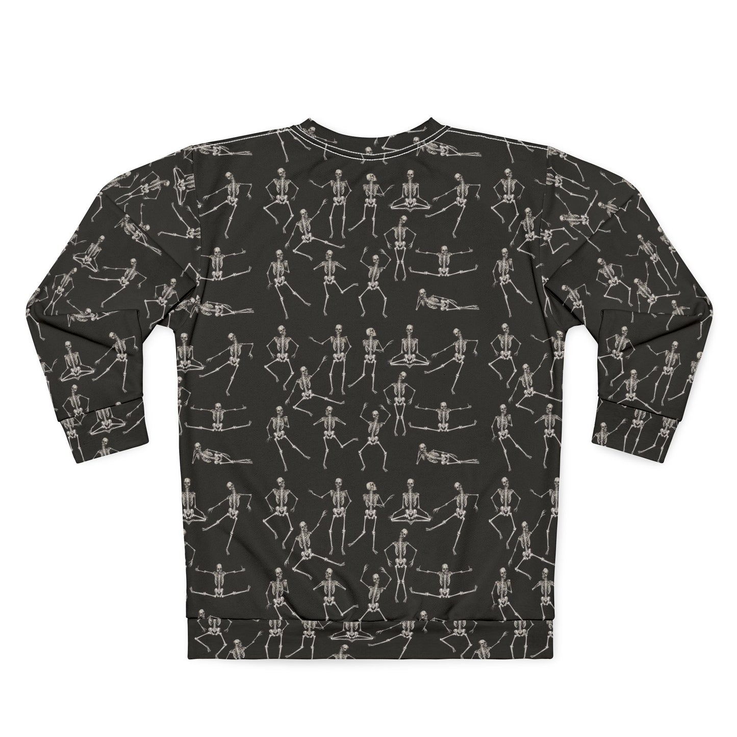 White & Black Dancing Skeletons Sweatshirt