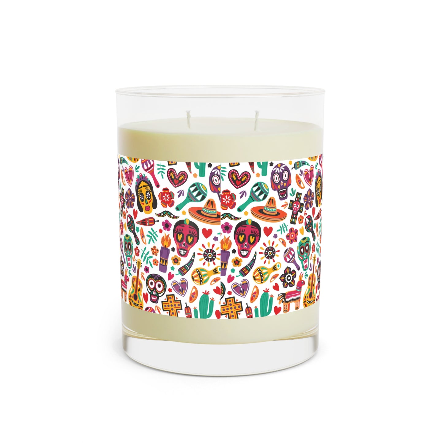 Scented Candle - Day of the Dead - Dia de los Muertos Sage Lavender 11oz Glass