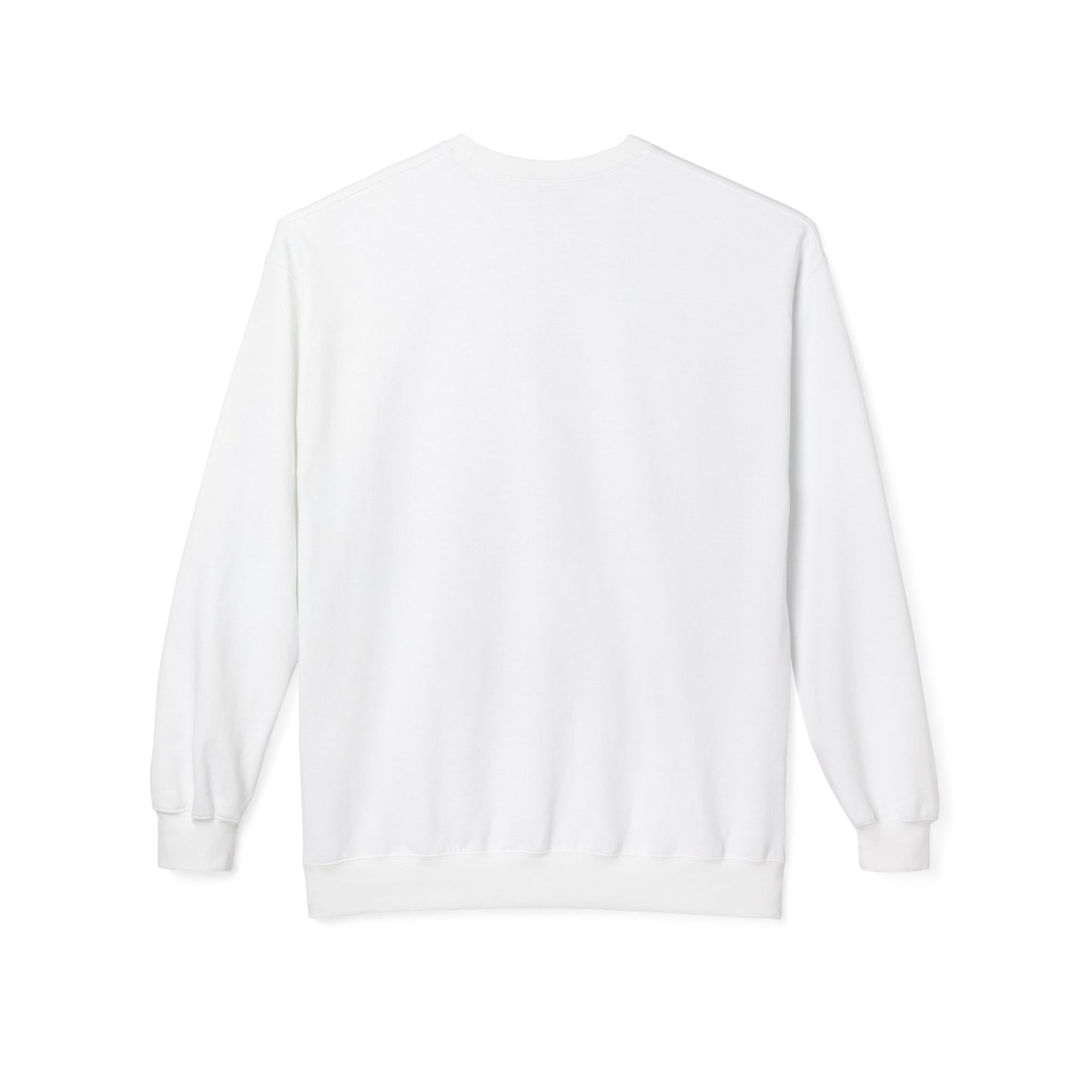 White sweatshirt on a white background