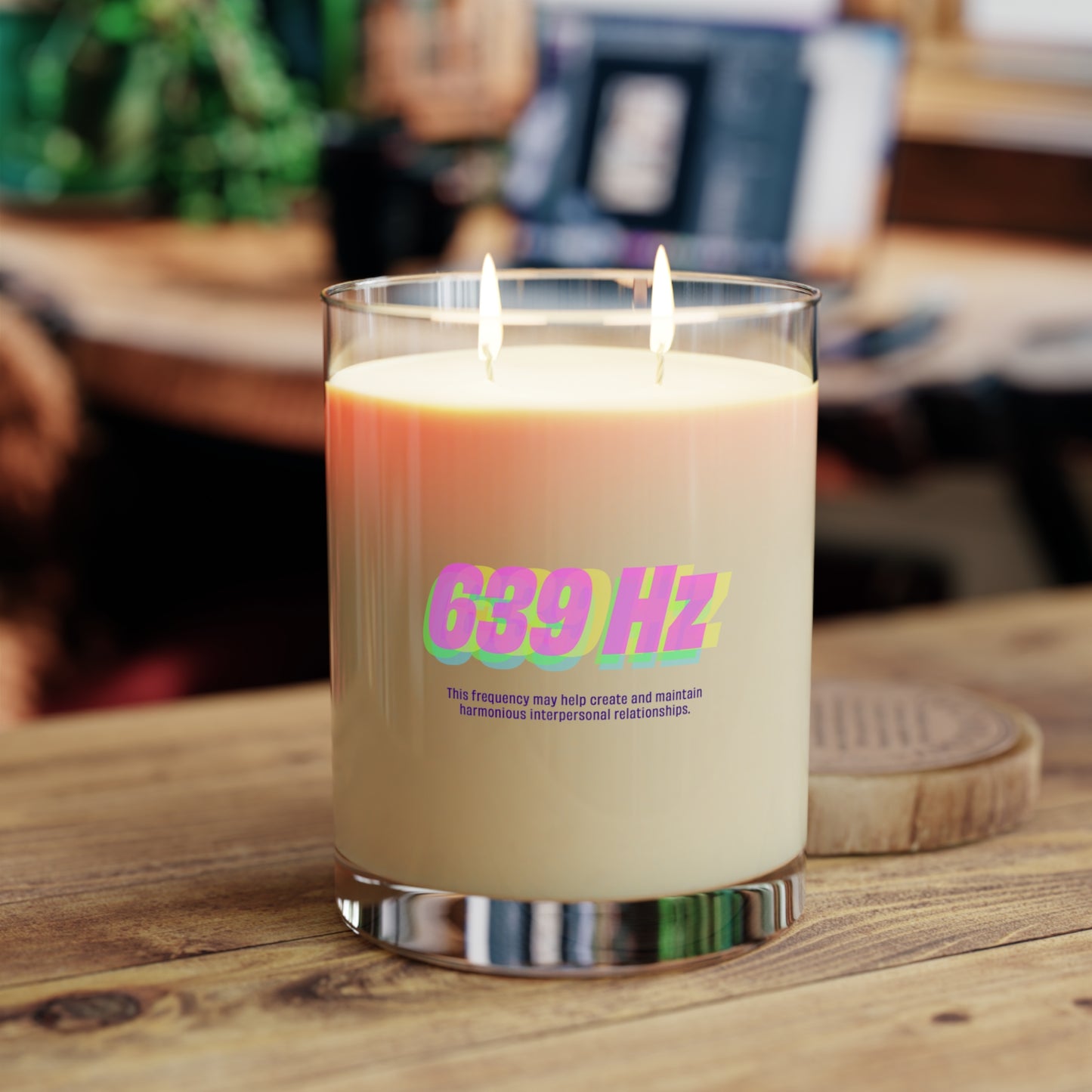 639 Hz Frequency Scented Candle