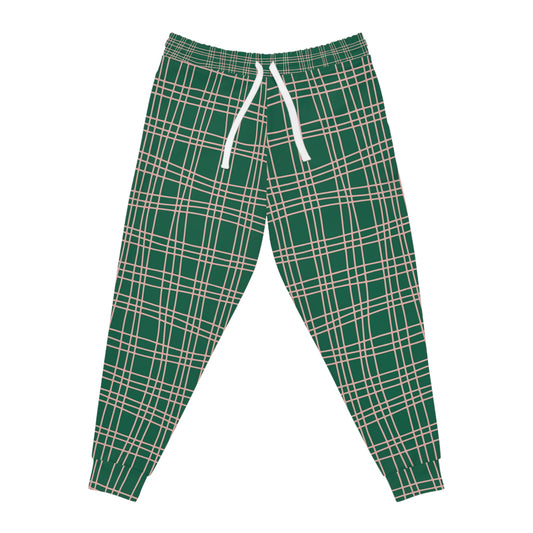 Green Plaid Joggers