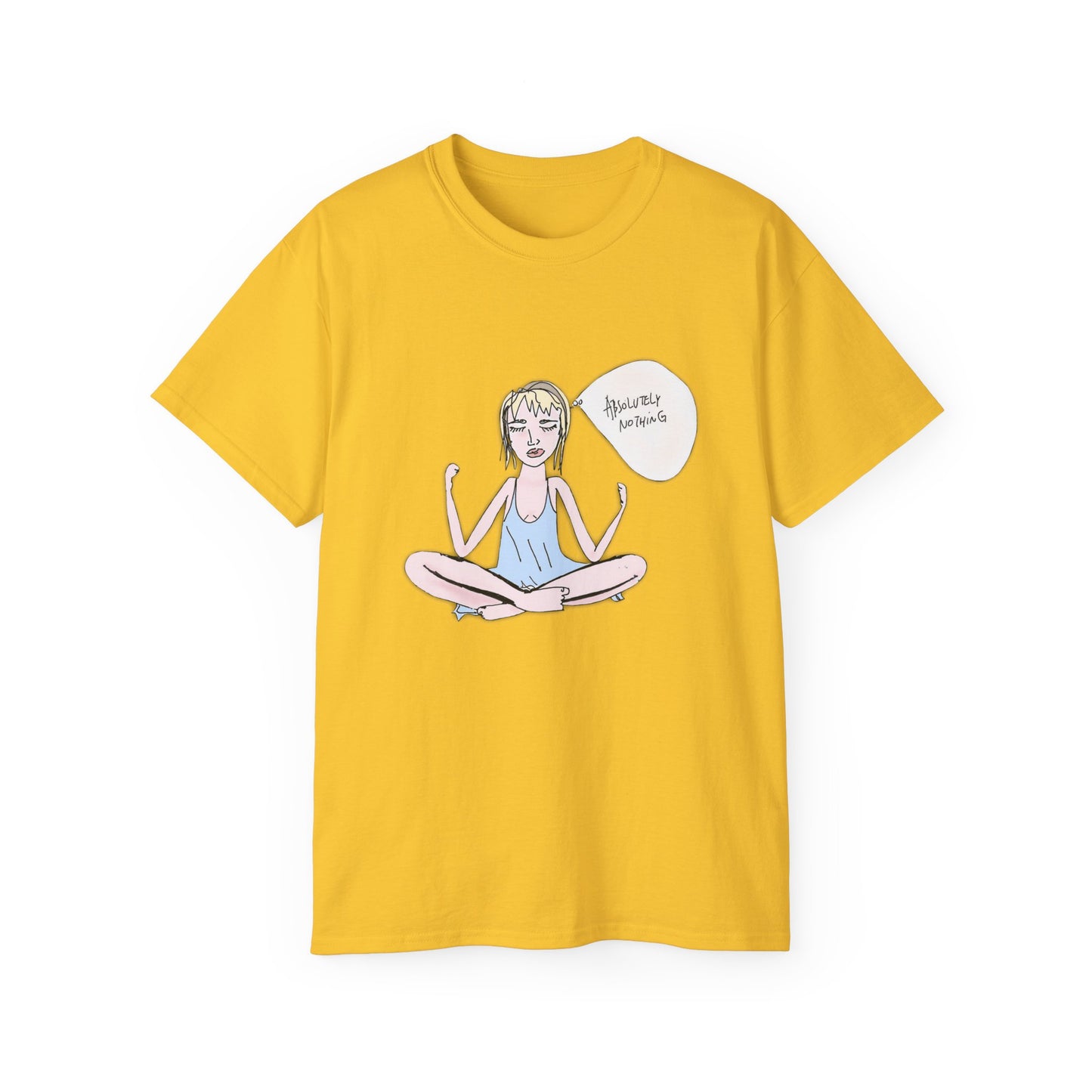 Yellow Log Out graphic T-shirt product image