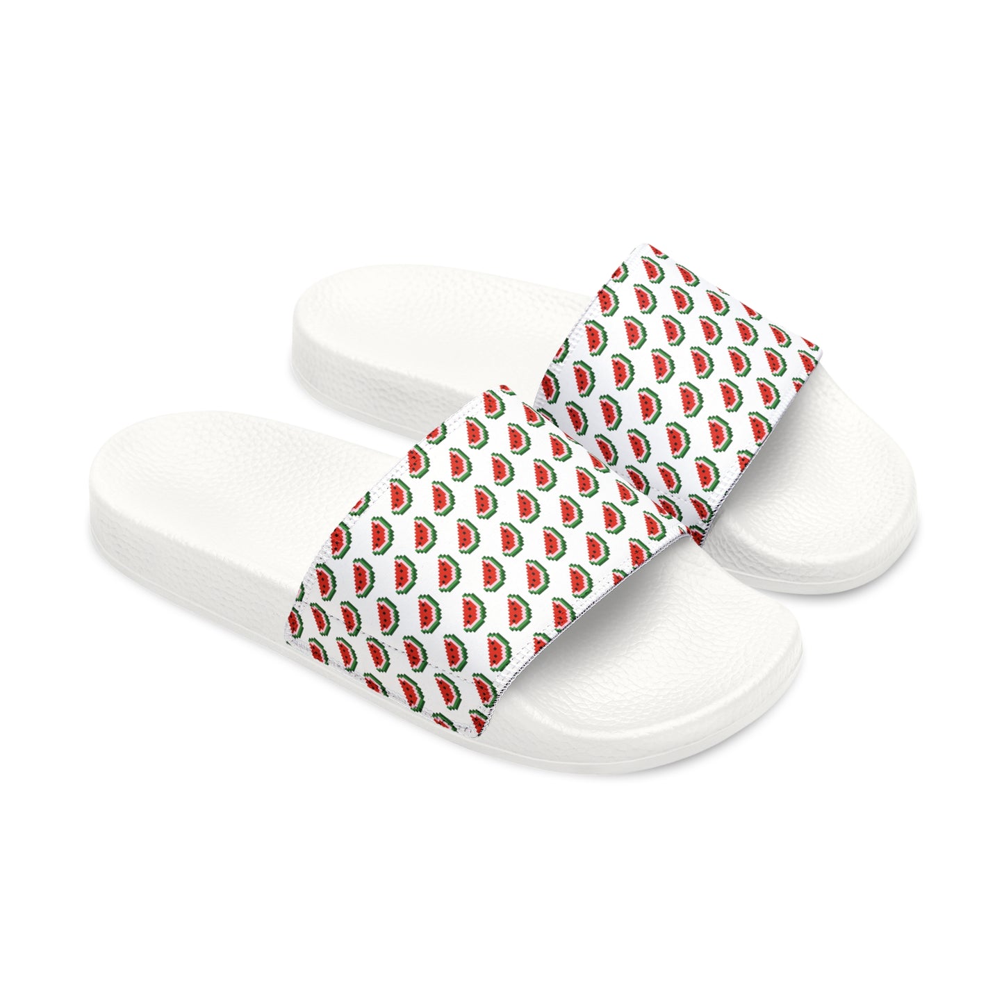 8-bit Strawberry Men's Slide Sandals