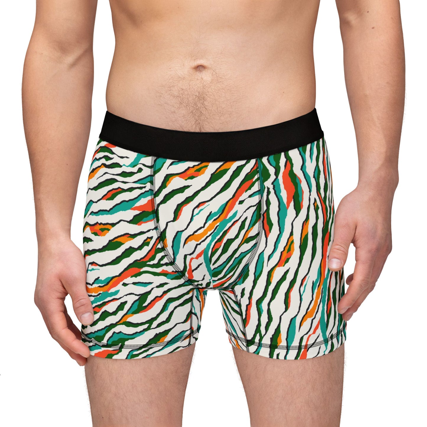 Colored Zebra Men's Boxers